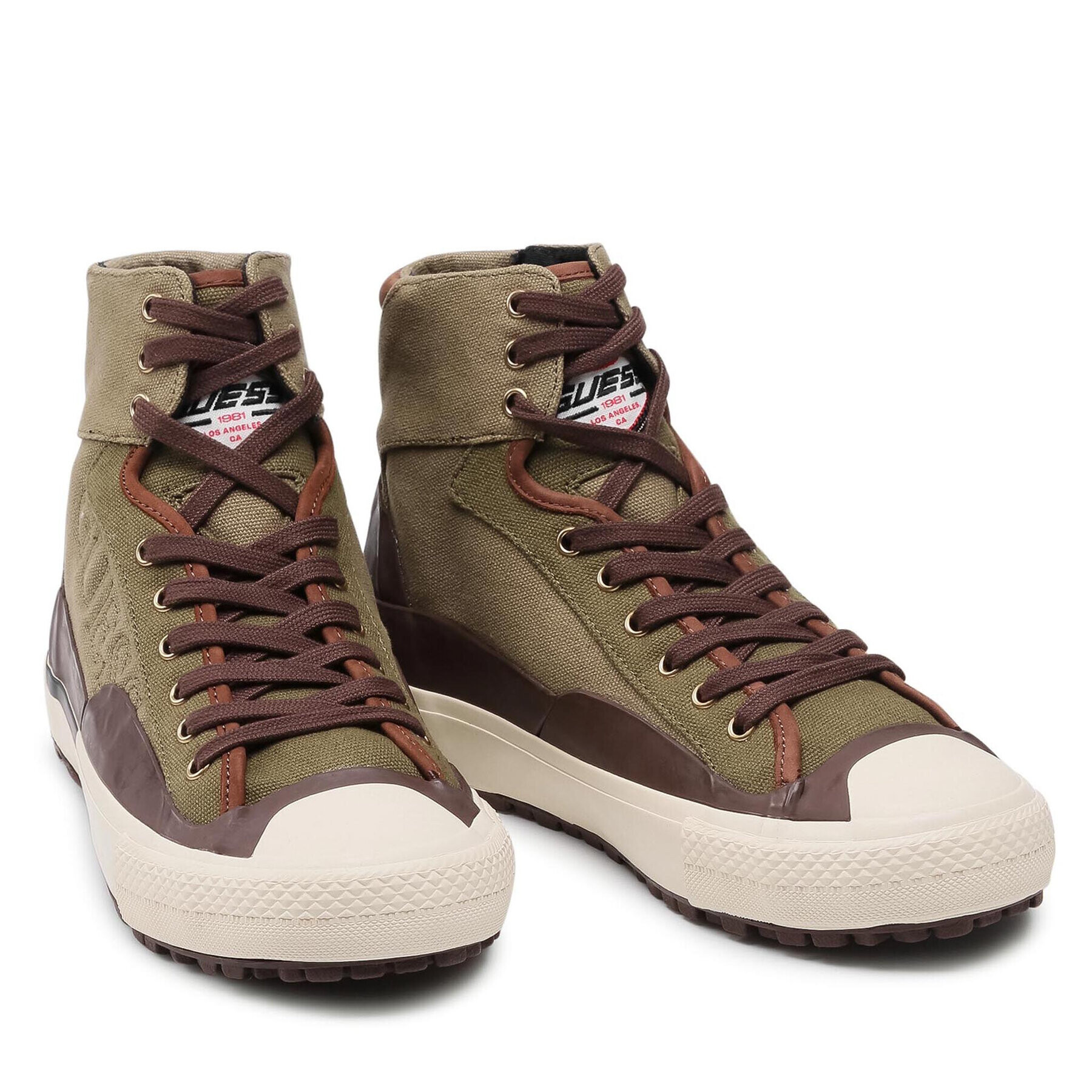 Guess Кецове Ederle Boot FM7EDB FAB12 Зелен - Pepit.bg