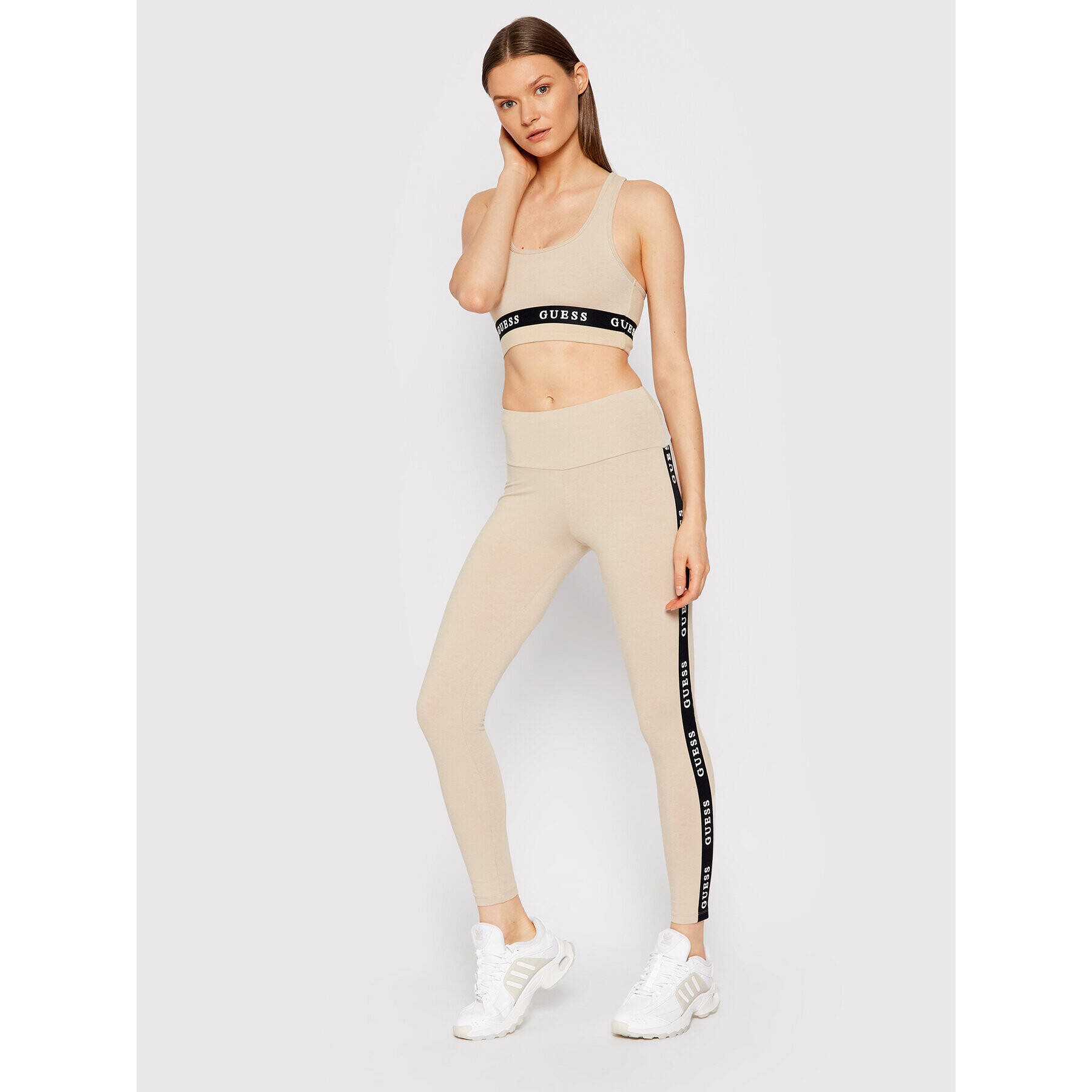 Guess Клин Aline O1GA08 KABR0 Бежов Slim Fit - Pepit.bg