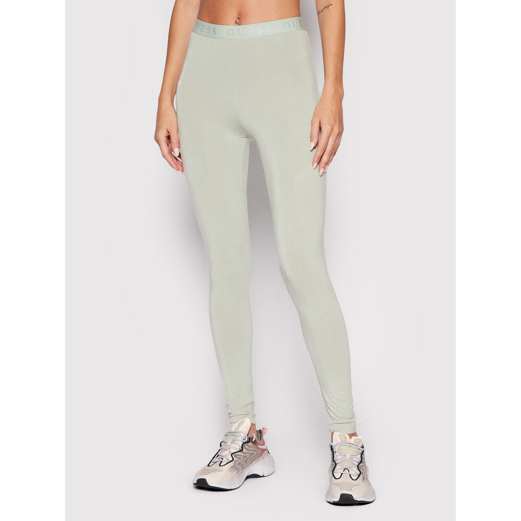 Guess Клин April O1BB01 JR06U Зелен Slim Fit - Pepit.bg