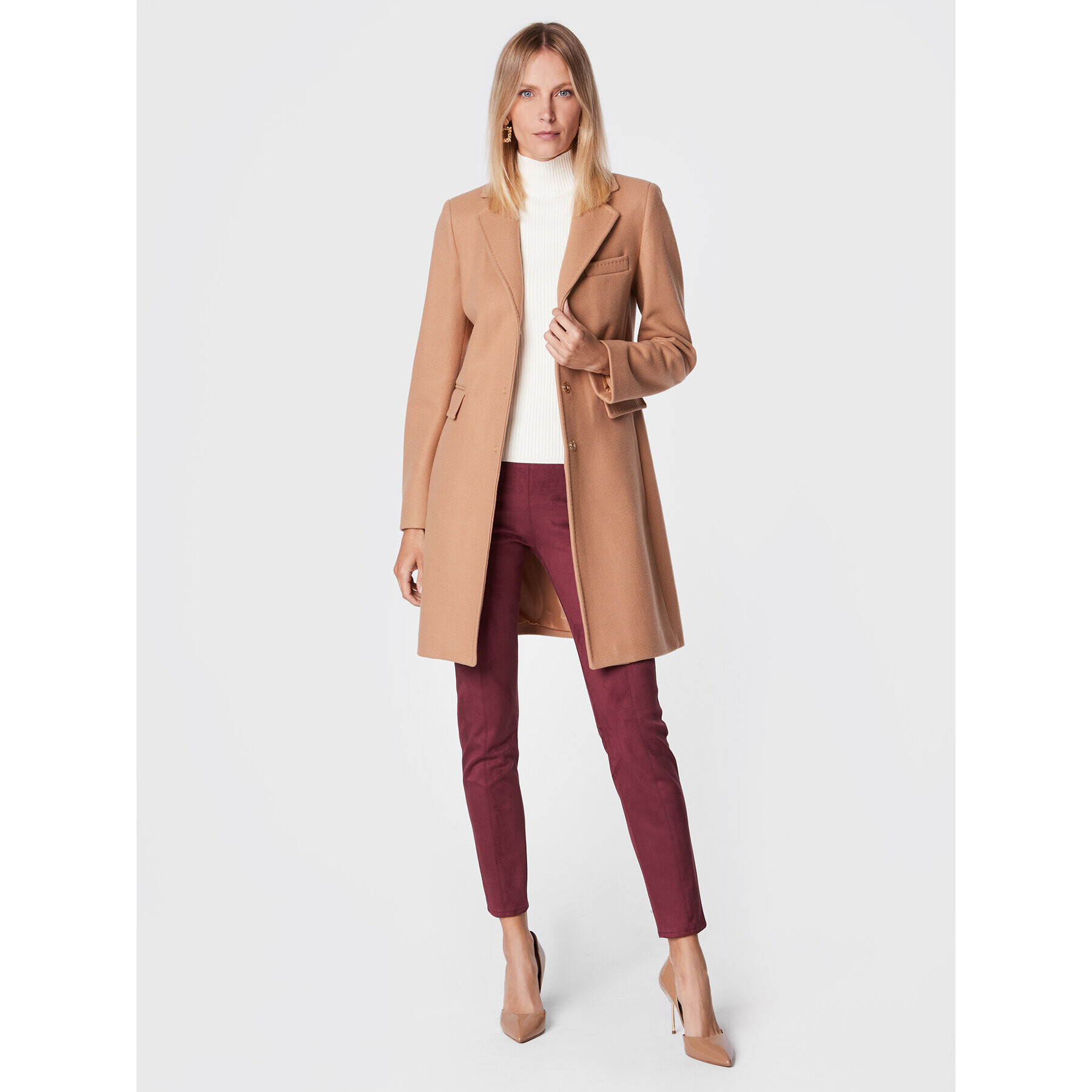 Guess Клин Maya W1YB90 WE0L0 Бордо Slim Fit - Pepit.bg