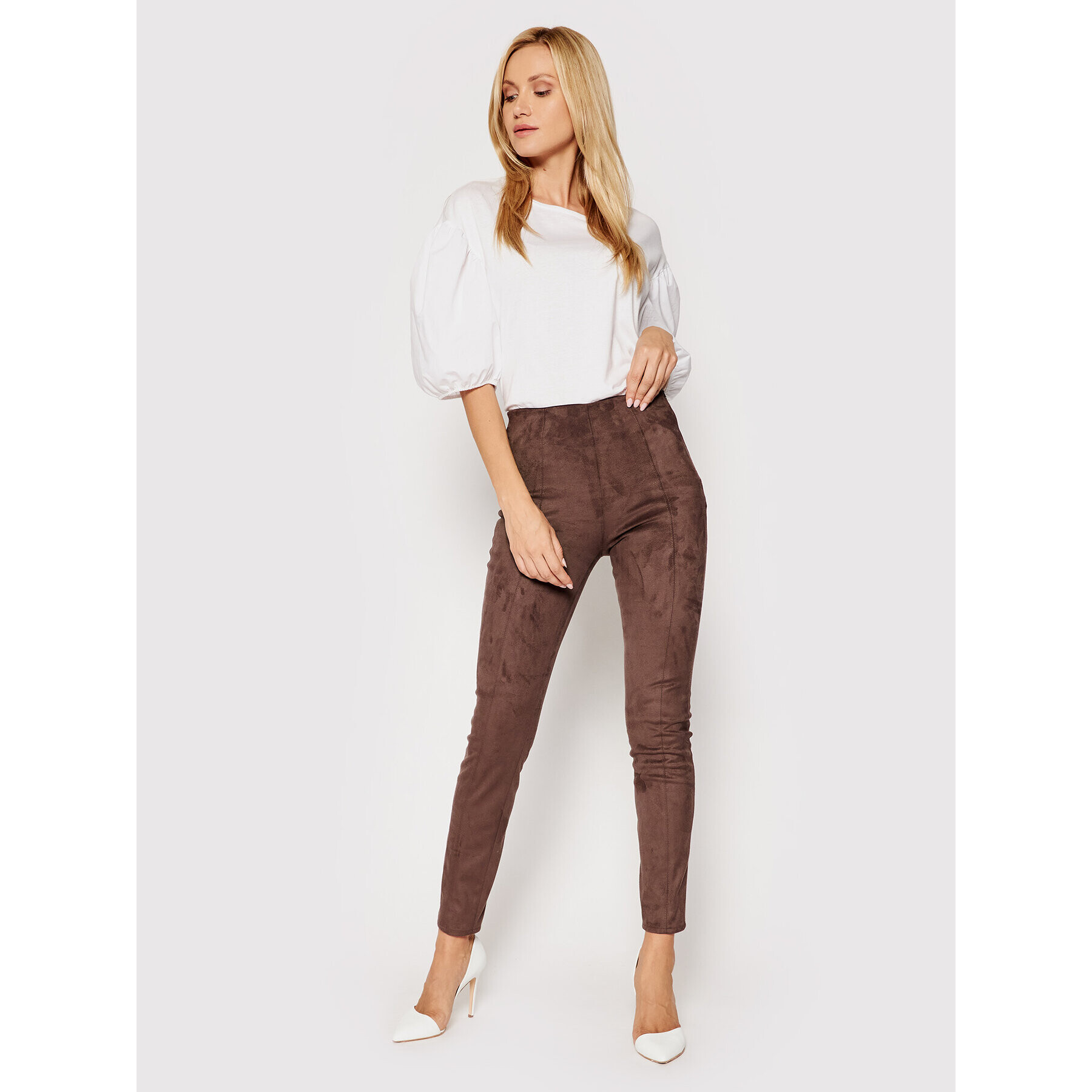 Guess Клин Maya W1YB90 WE0L0 Кафяв Slim Fit - Pepit.bg