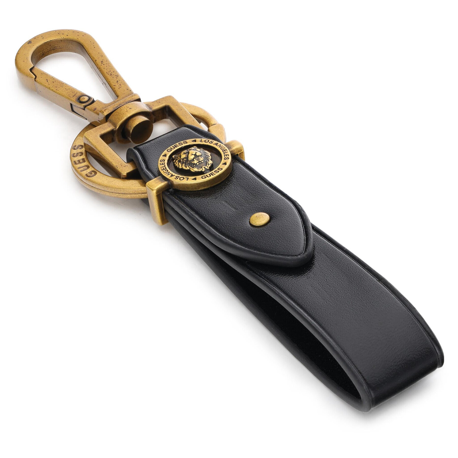 Guess Ключодържател King Flat Key Ring RMKNGG P2101 Черен - Pepit.bg