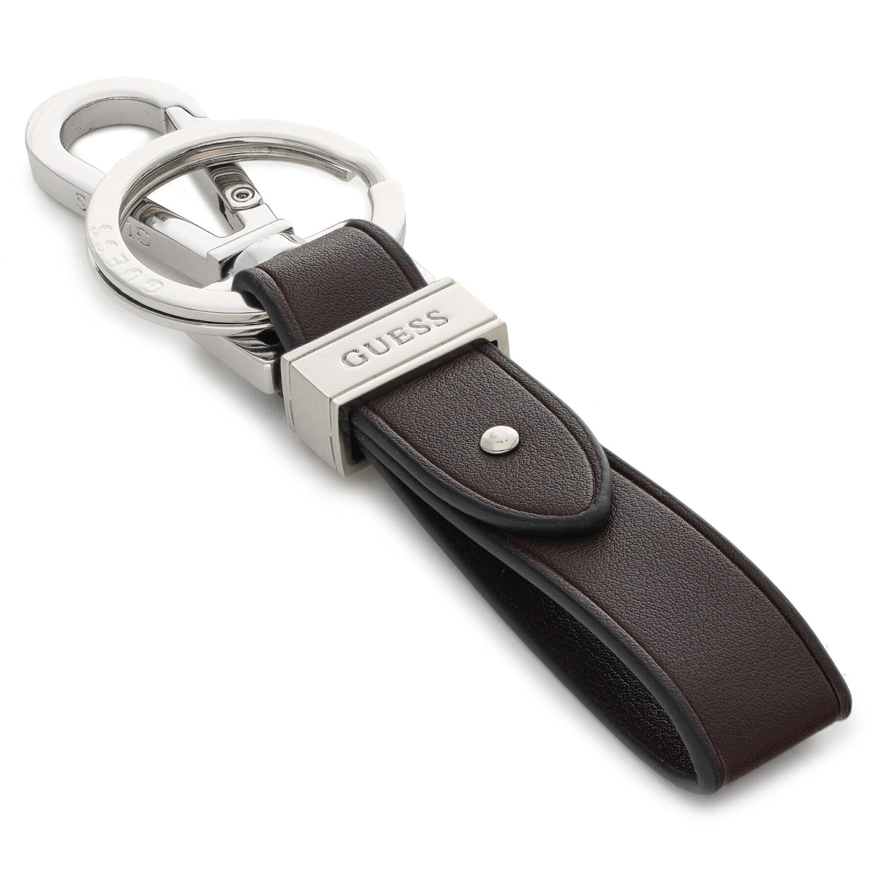 Guess Ключодържател Manhattan Flat Key Ring RMMAN1 P2101 Кафяв - Pepit.bg