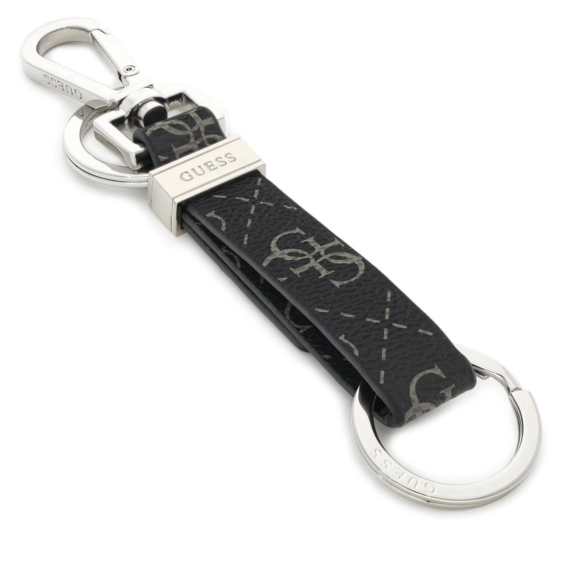 Guess Ключодържател Vezzola Flat Key Ring RMMON1 P2101 Черен - Pepit.bg
