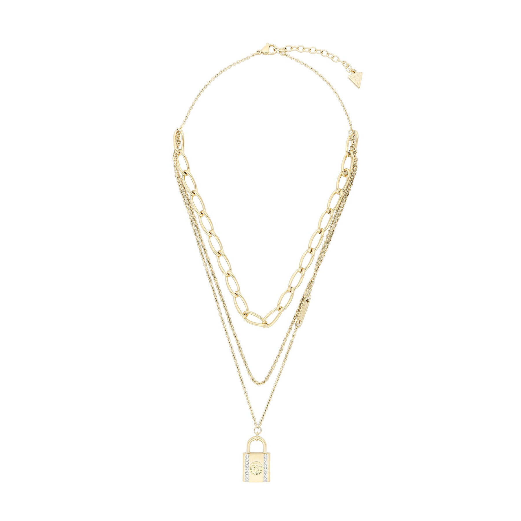 Guess Колие JUBN01 090JW Златист - Pepit.bg