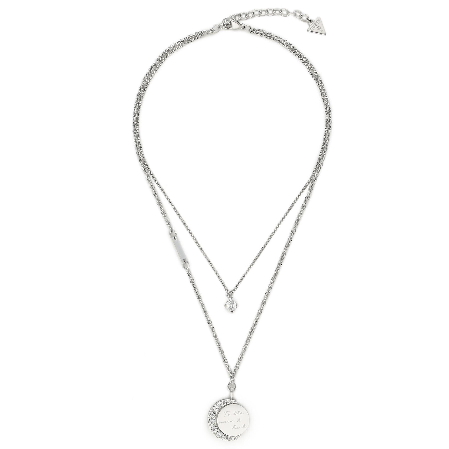 Guess Колие JUBN01 187JW Сребрист - Pepit.bg