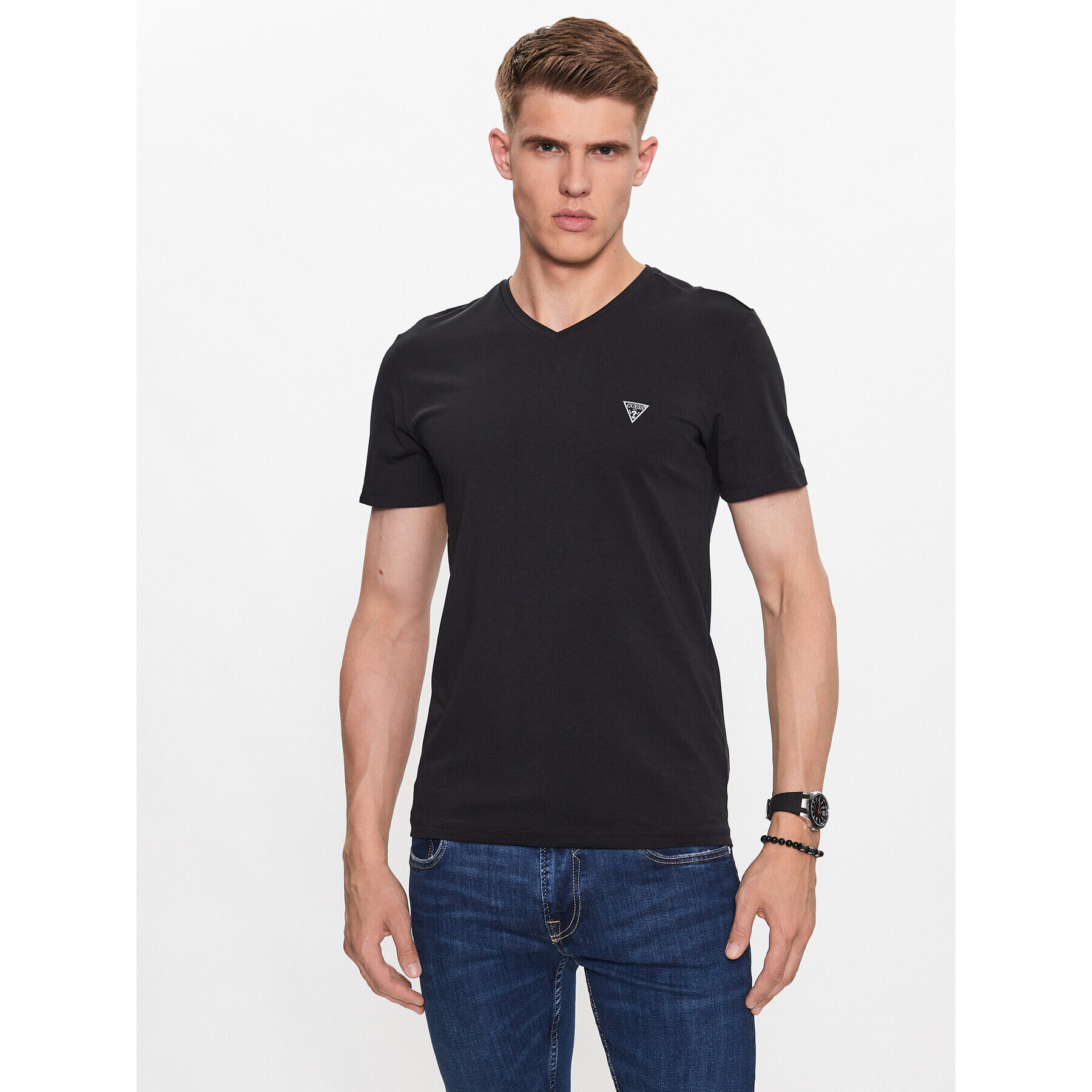 Guess Комплект 2 тишъртки U97G03 K6YW1 Черен Regular Fit - Pepit.bg