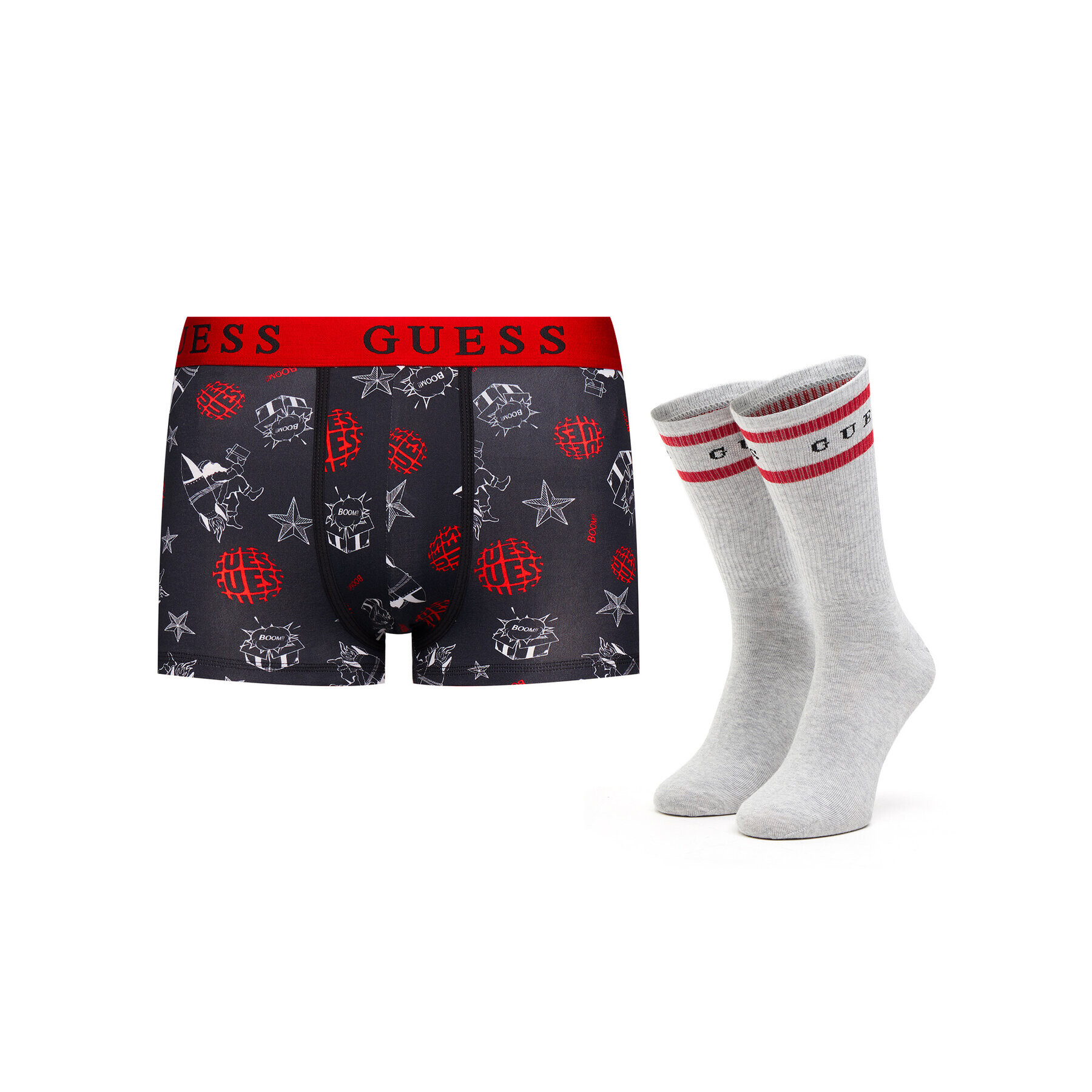 Guess Комплект боксерки и чорапи U0BG19 JR003 Цветен - Pepit.bg