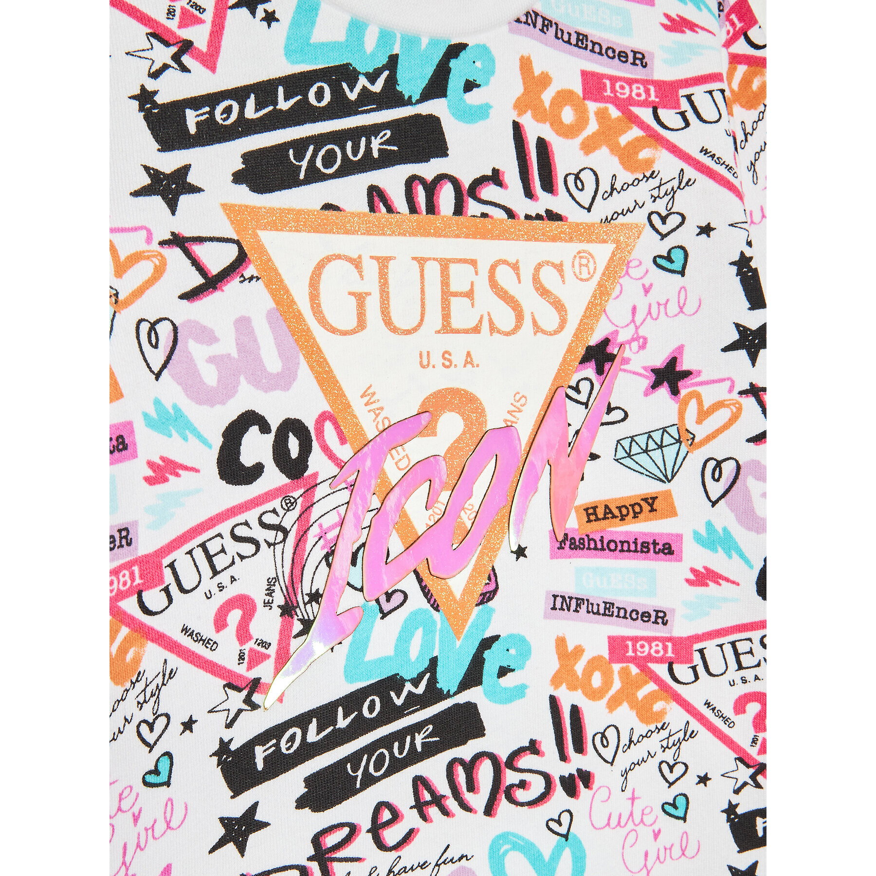 Guess Комплект суитшърт и клин A3RG03 KA6R3 Цветен Regular Fit - Pepit.bg