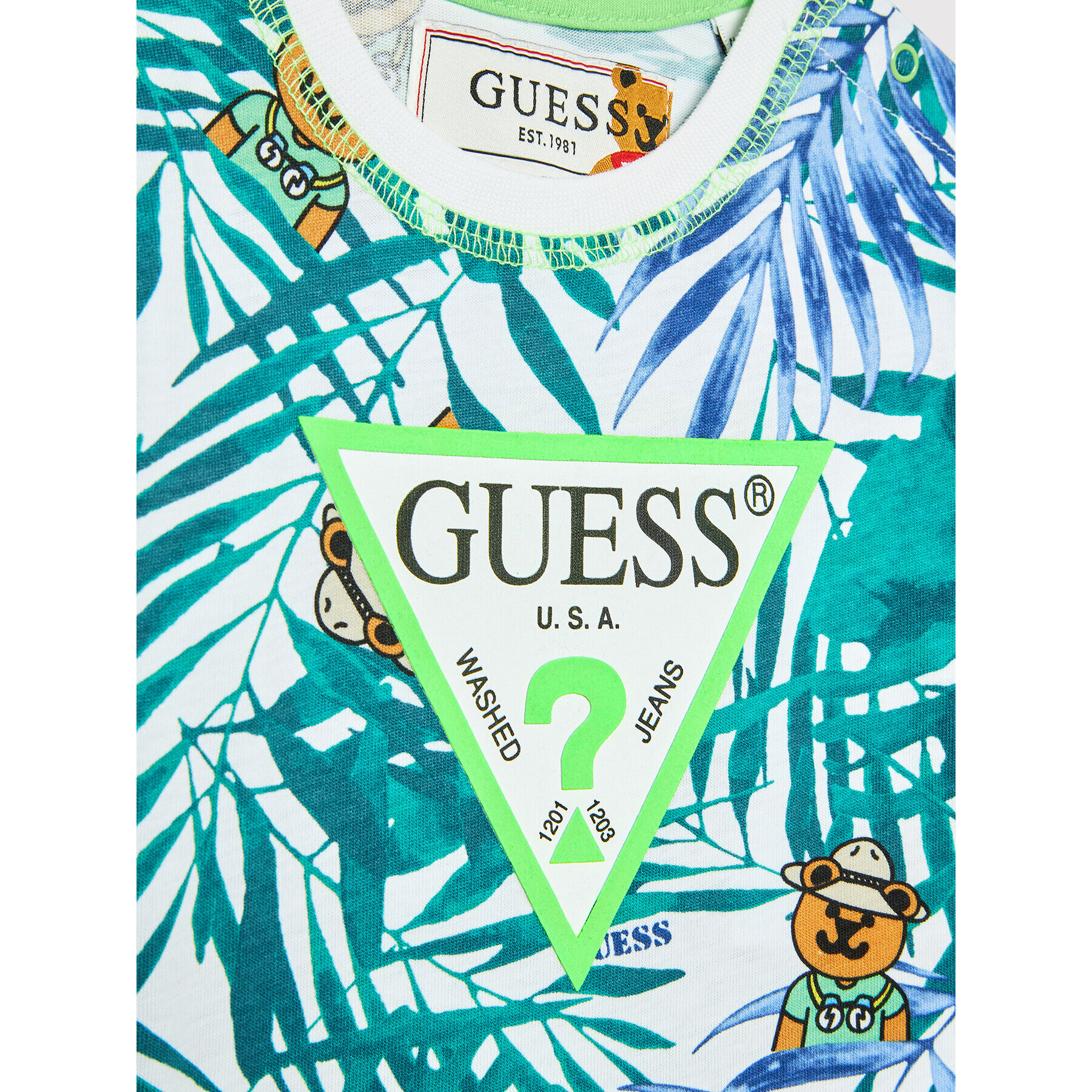 Guess Комплект тишърт и спортни шорти I2GG00 K8HM3 Цветен Regular Fit - Pepit.bg