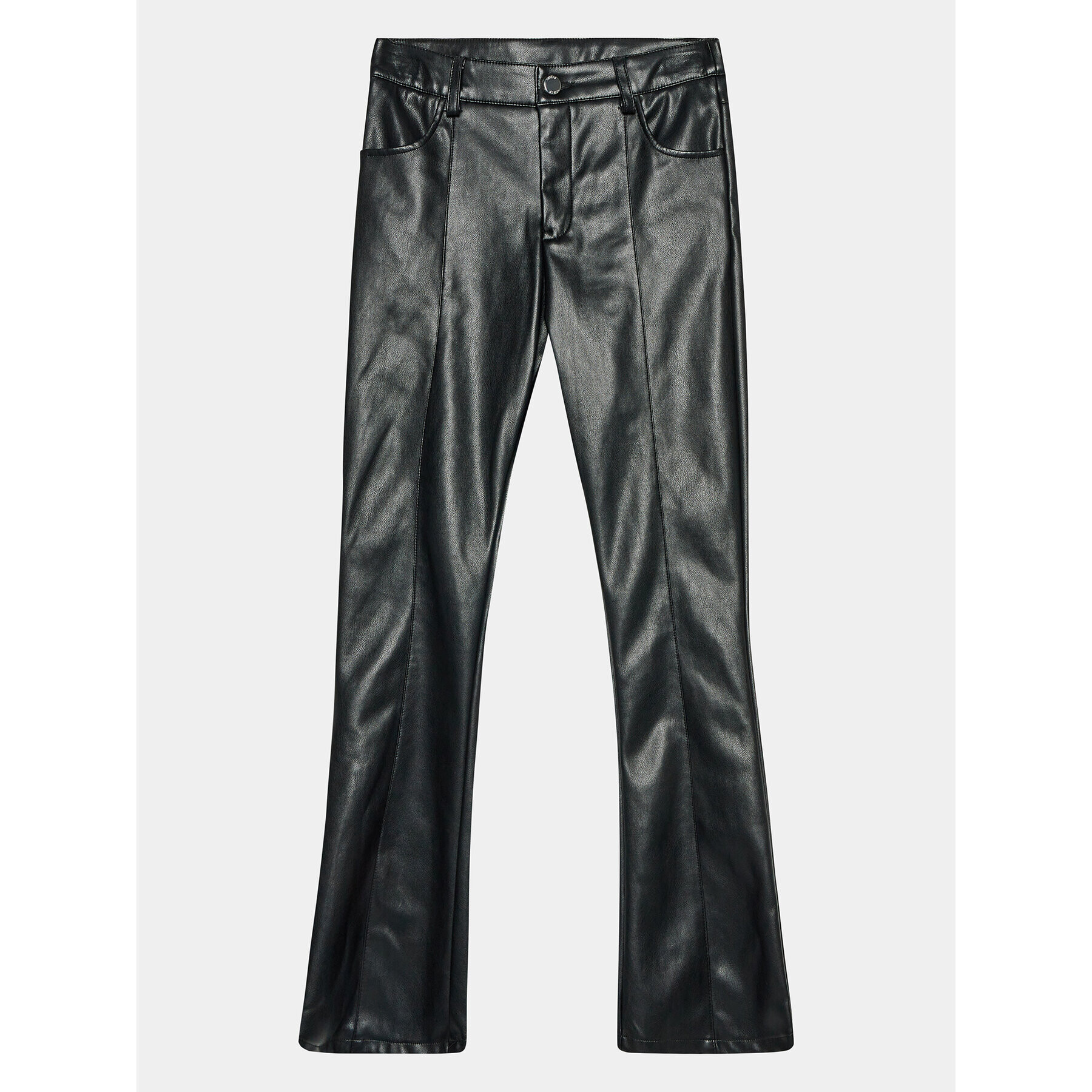 Guess Кожени панталони J3BB04 WE8D0 Черен Regular Fit - Pepit.bg