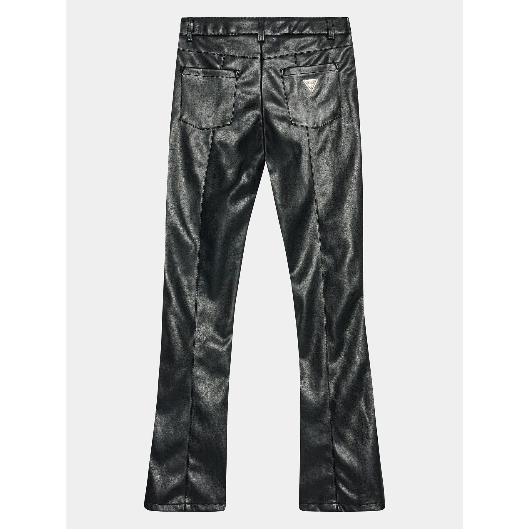 Guess Кожени панталони J3BB04 WE8D0 Черен Regular Fit - Pepit.bg