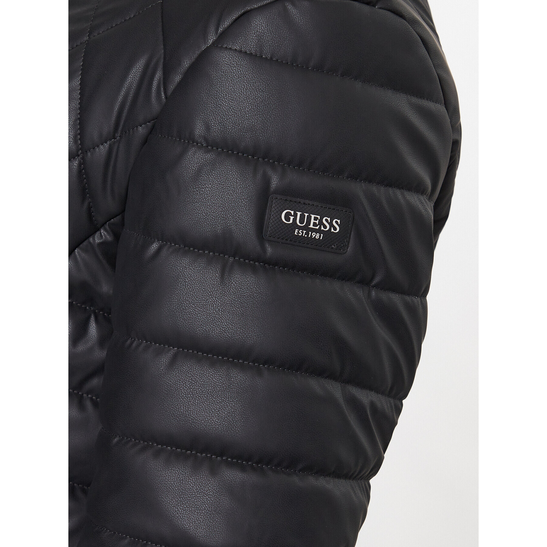 Guess Кожено яке M3YL06 WFHD0 Черен Regular Fit - Pepit.bg