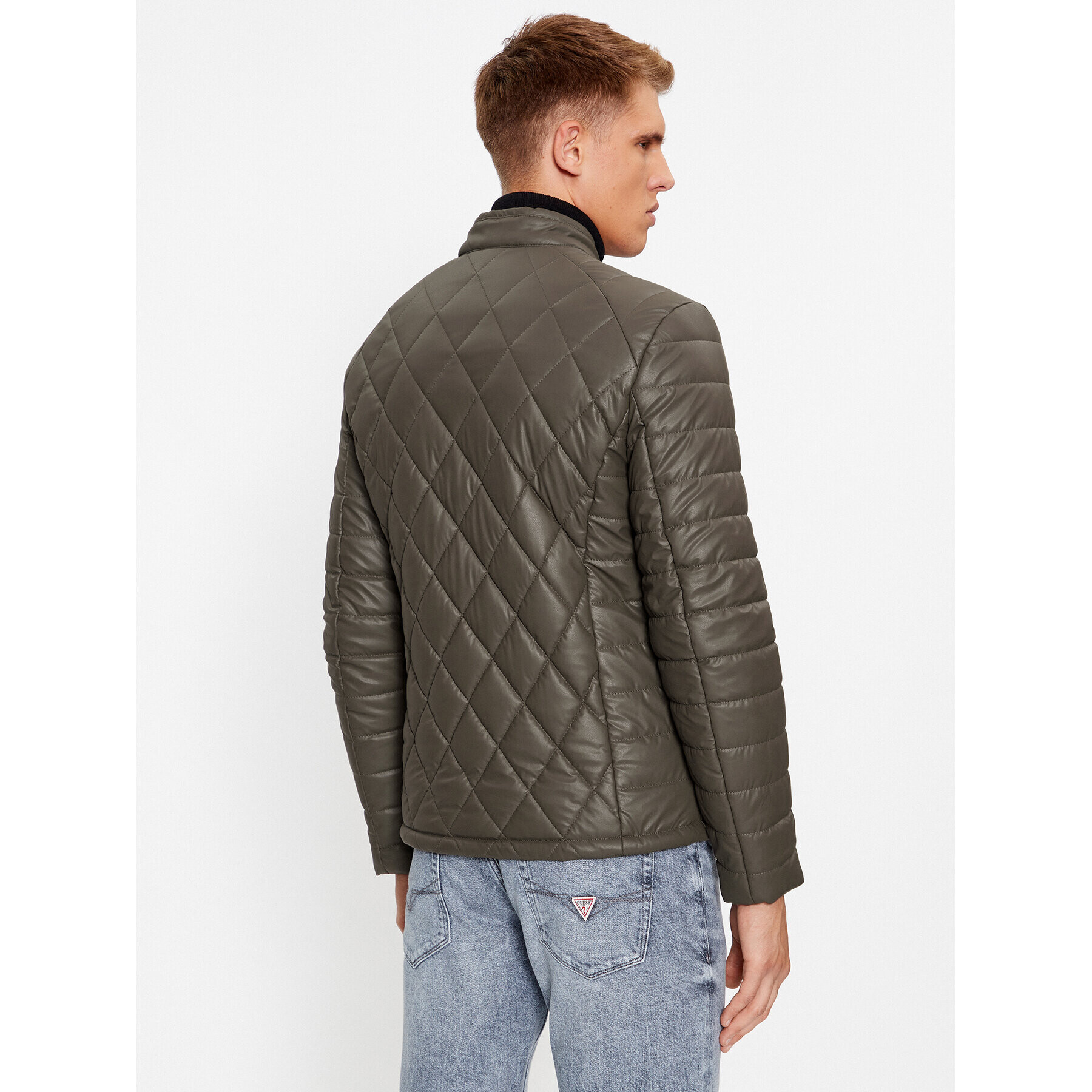 Guess Кожено яке M3YL06 WFHD0 Кафяв Regular Fit - Pepit.bg