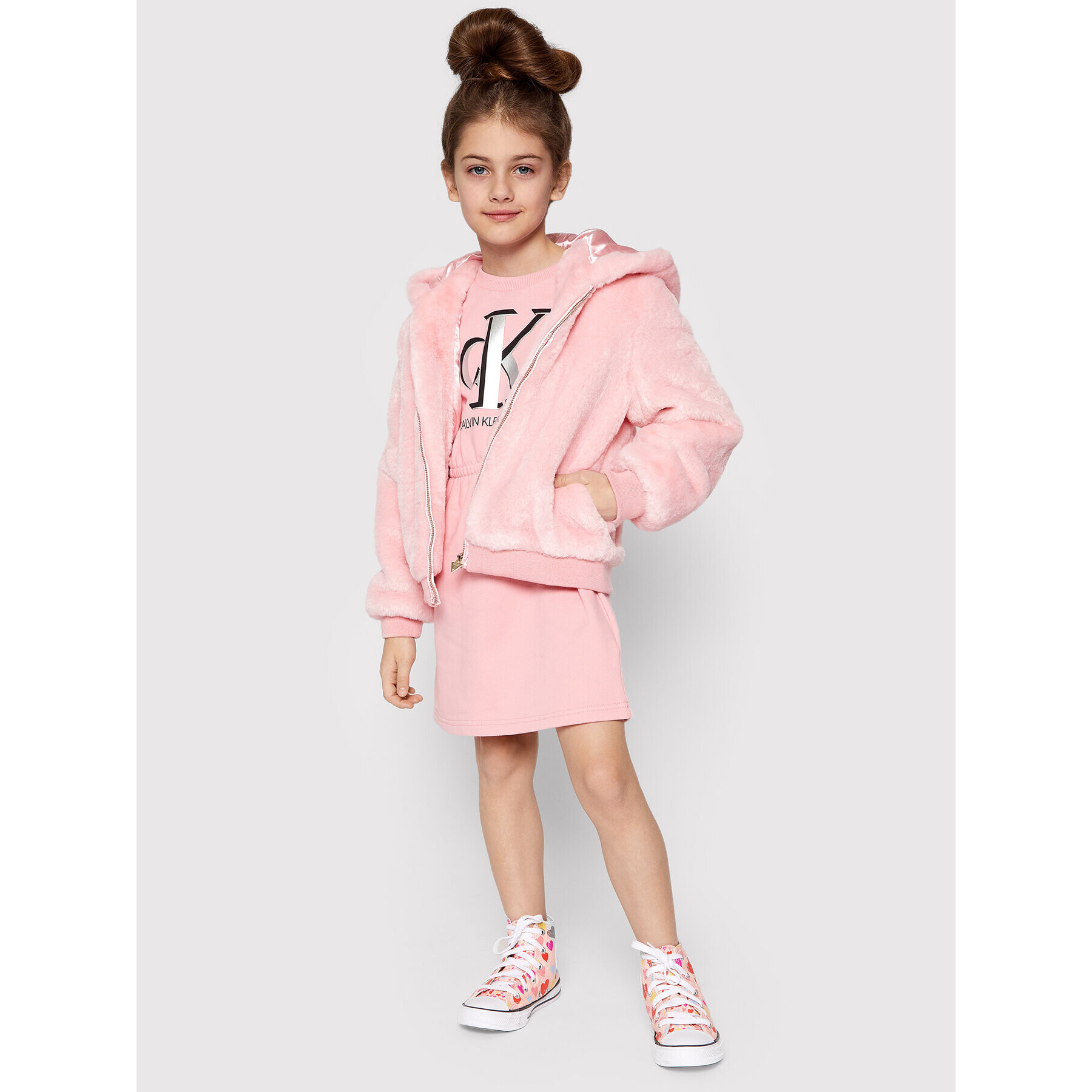 Guess Кожено палто J1BL09 WDYX0 Розов Regular Fit - Pepit.bg