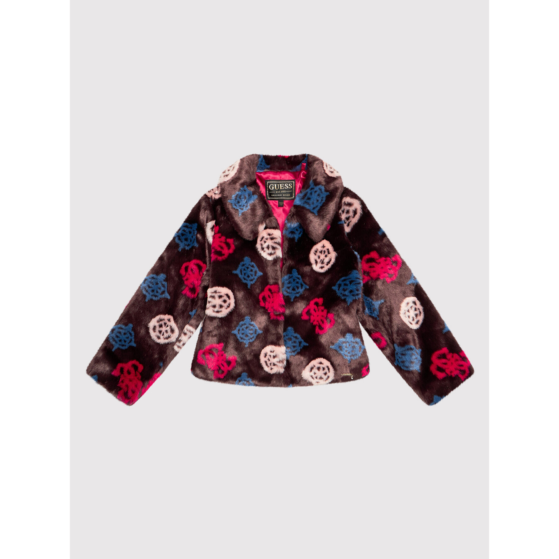 Guess Кожено палто J1BL11 WE9N0 Кафяв Regular Fit - Pepit.bg