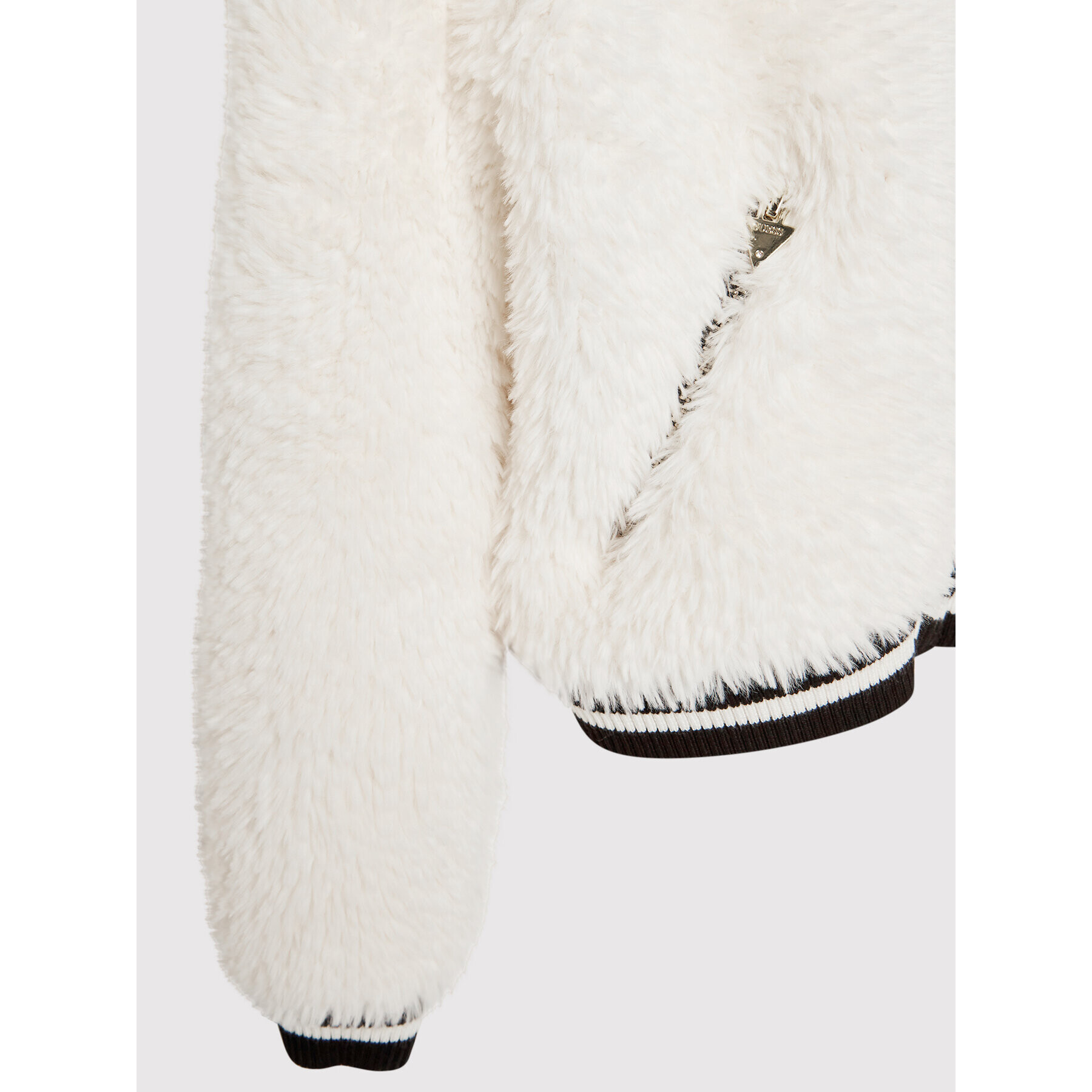Guess Кожено палто J1BL12 WE9F0 Бял Regular Fit - Pepit.bg