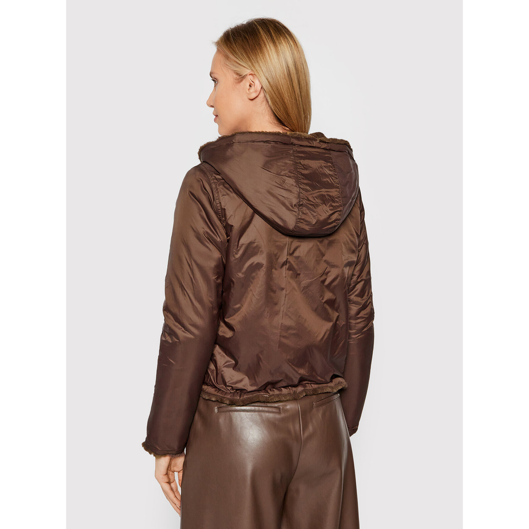 Guess Кожено палто Roxy W0BL49 WDP00 Кафяв Regular Fit - Pepit.bg