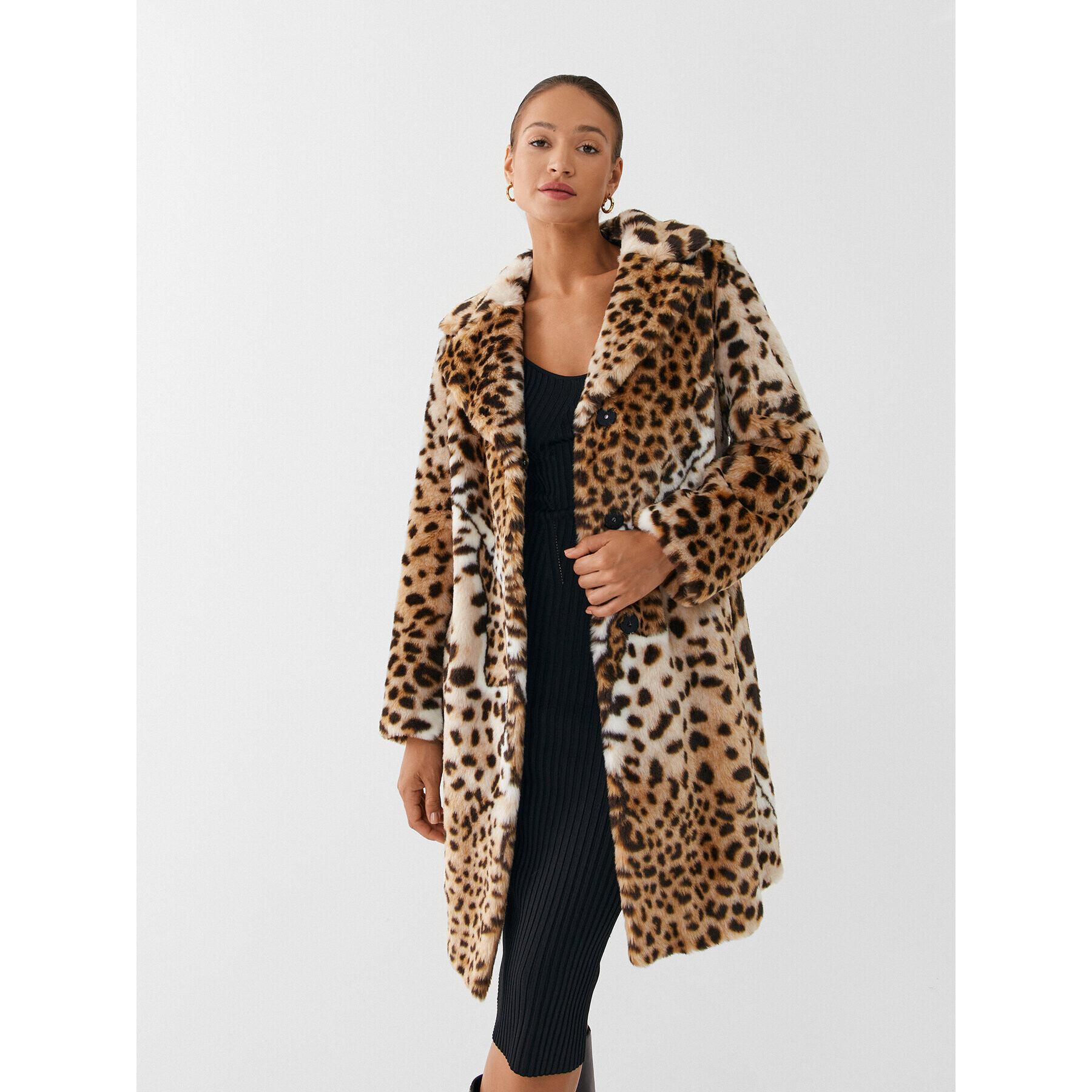 Guess Кожено палто W2BL0A WF2O0 Кафяв Regular Fit - Pepit.bg