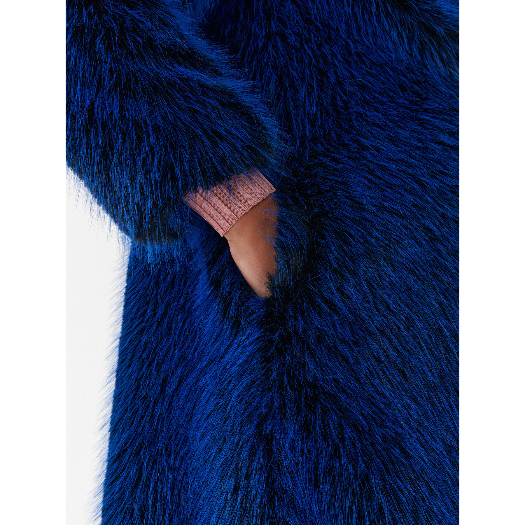Guess Кожено палто W2BL0Q WF280 Тъмносин Regular Fit - Pepit.bg