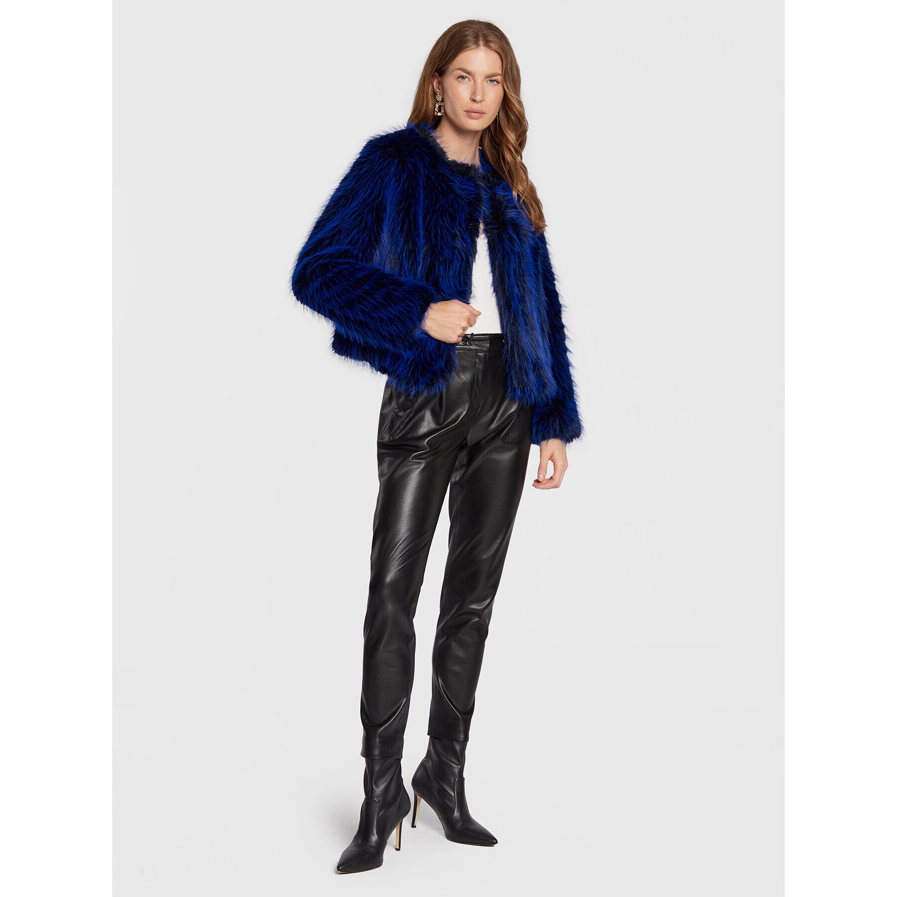 Guess Кожено палто W2BL87 WF280 Син Regular Fit - Pepit.bg