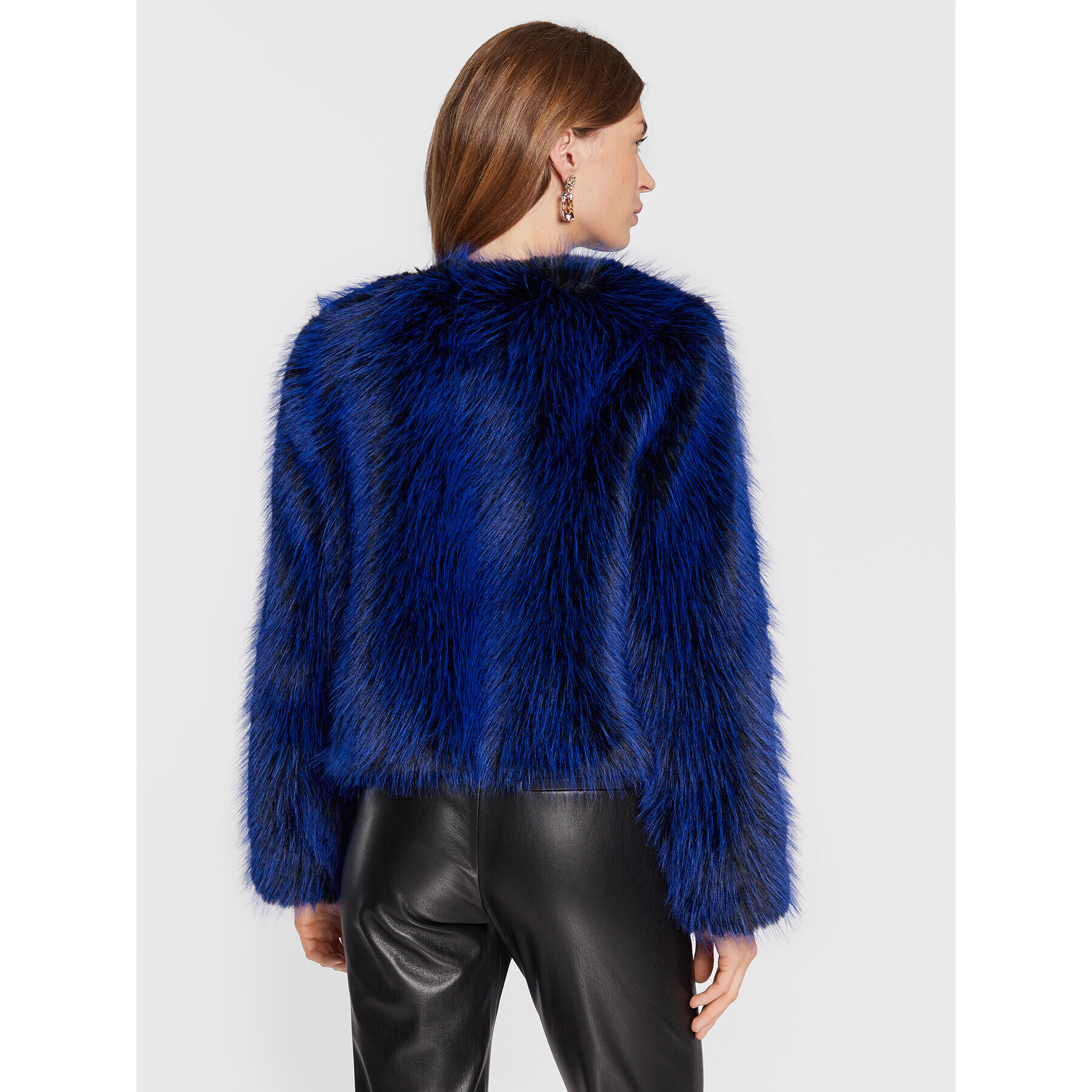 Guess Кожено палто W2BL87 WF280 Син Regular Fit - Pepit.bg