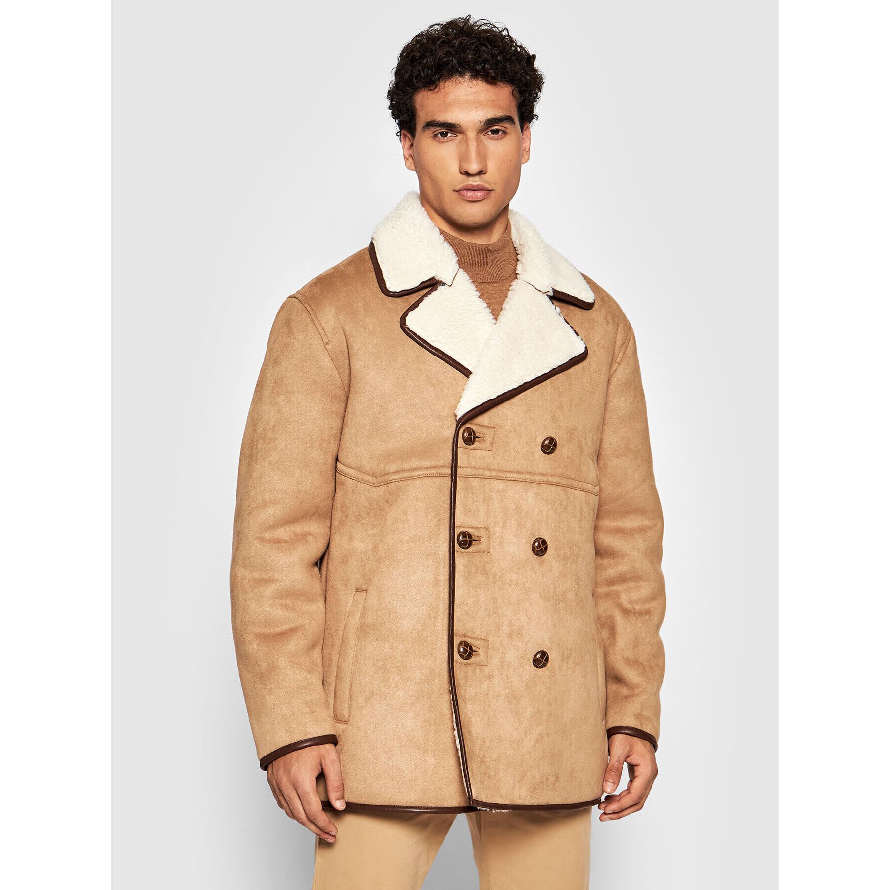 Guess Кожух M1BL02 R0880 Бежов Regular Fit - Pepit.bg