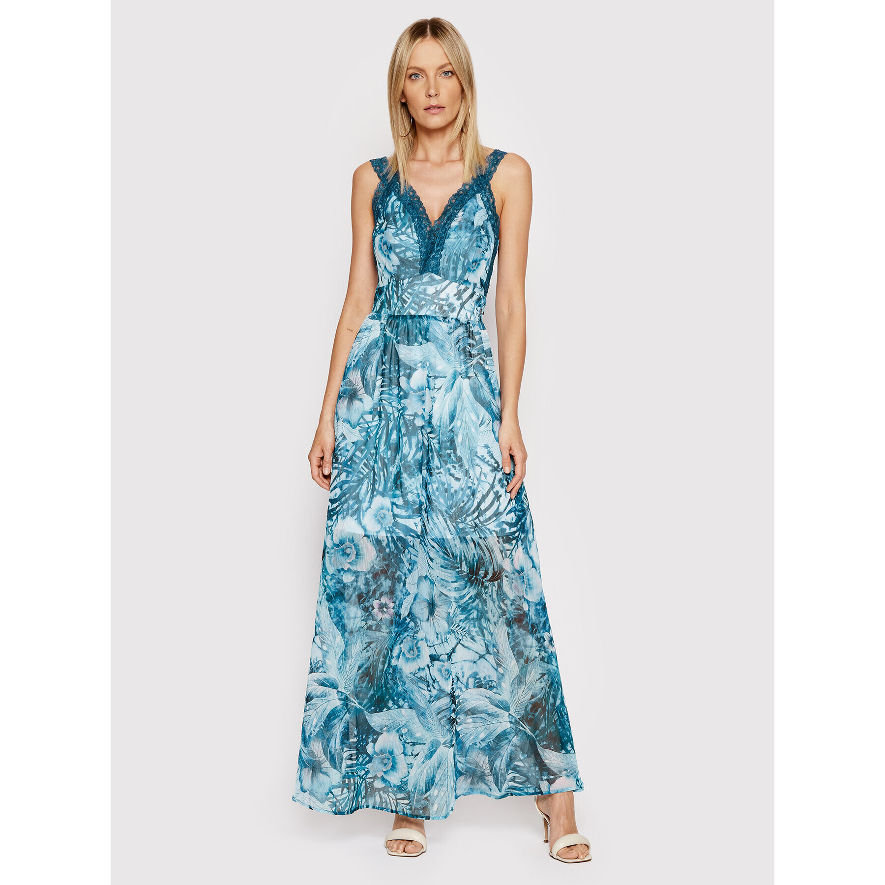 Guess Лятна рокля Chrissy W2GK69 WEL02 Син Regular Fit - Pepit.bg