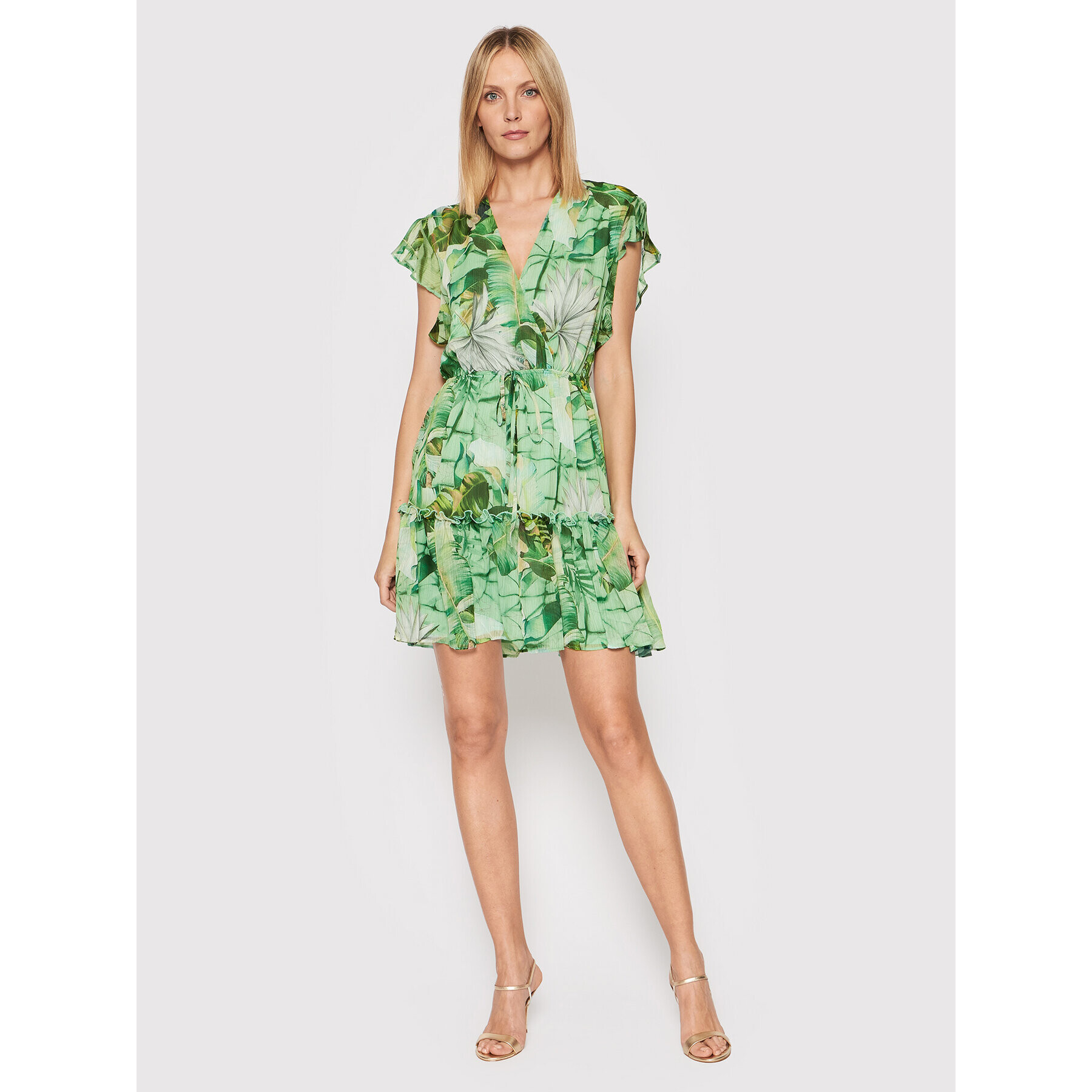 Guess Лятна рокля W2GK43 WEL02 Зелен Regular Fit - Pepit.bg