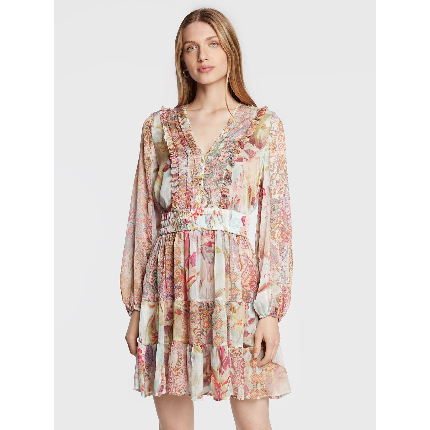 Guess Лятна рокля W2YK55 WCWF2 Цветен Regular Fit - Pepit.bg
