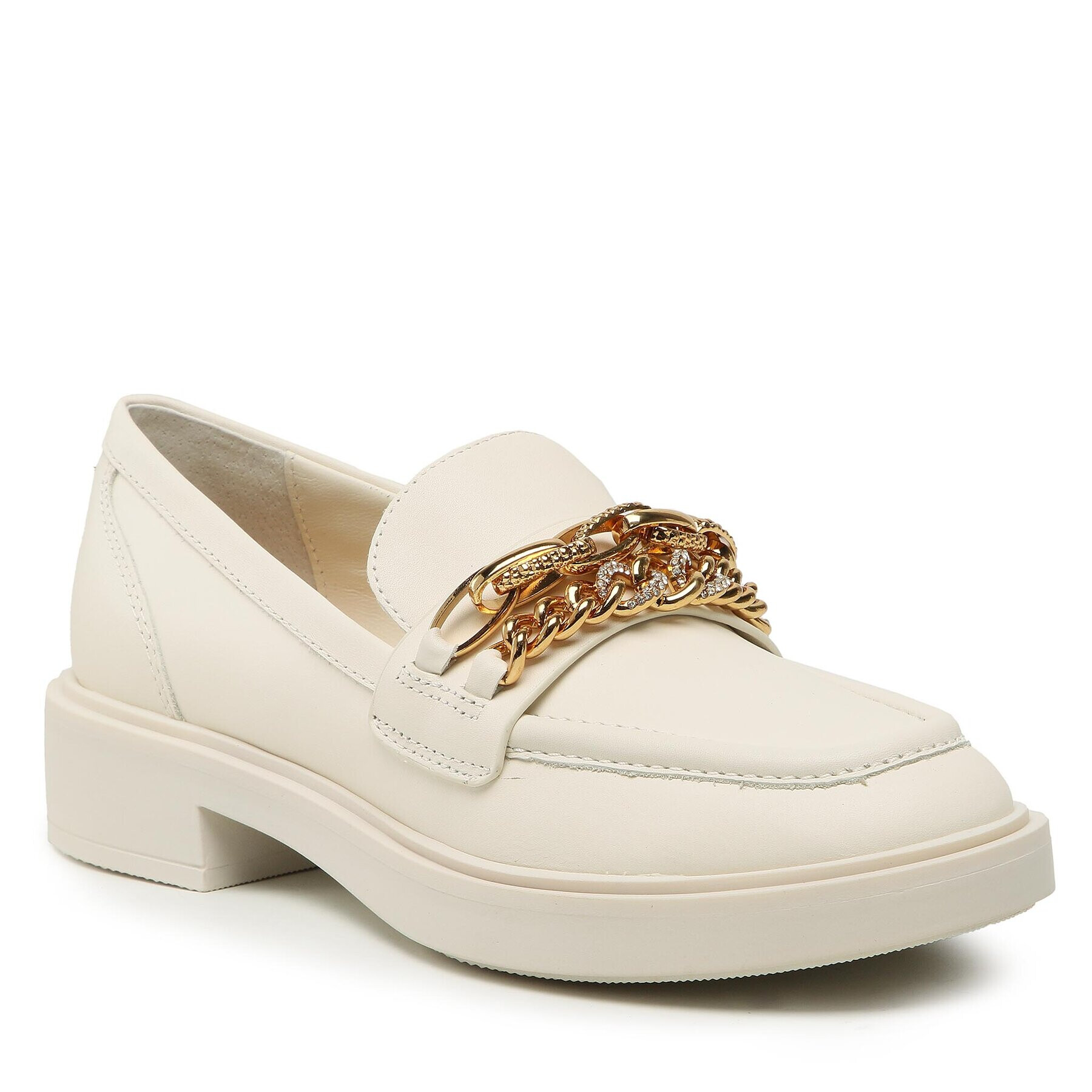 Guess лоуфъри с дебела подметка Kabele FL5KBL LEA14 Бежов - Pepit.bg