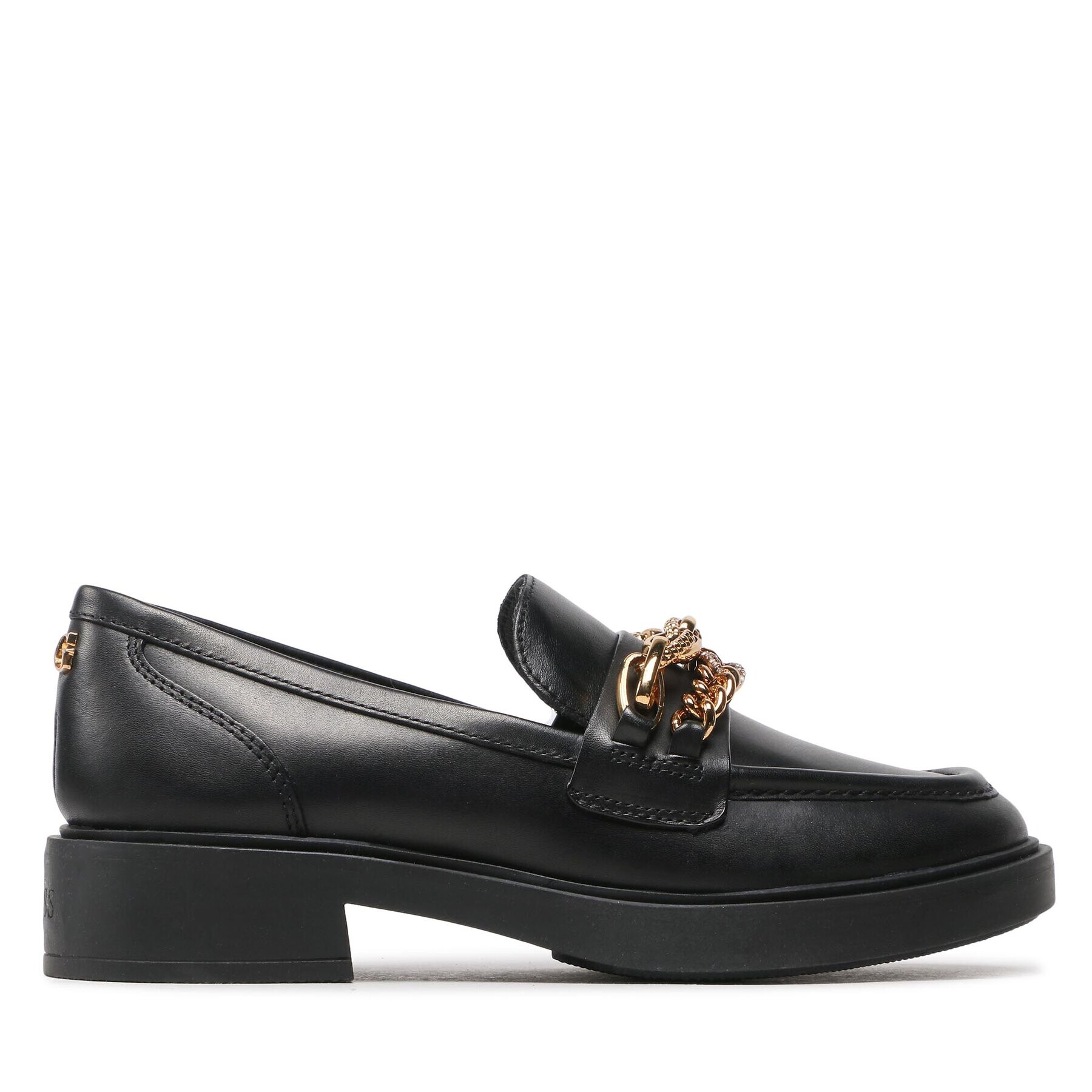 Guess лоуфъри с дебела подметка Kabele FL5KBL LEA14 Черен - Pepit.bg