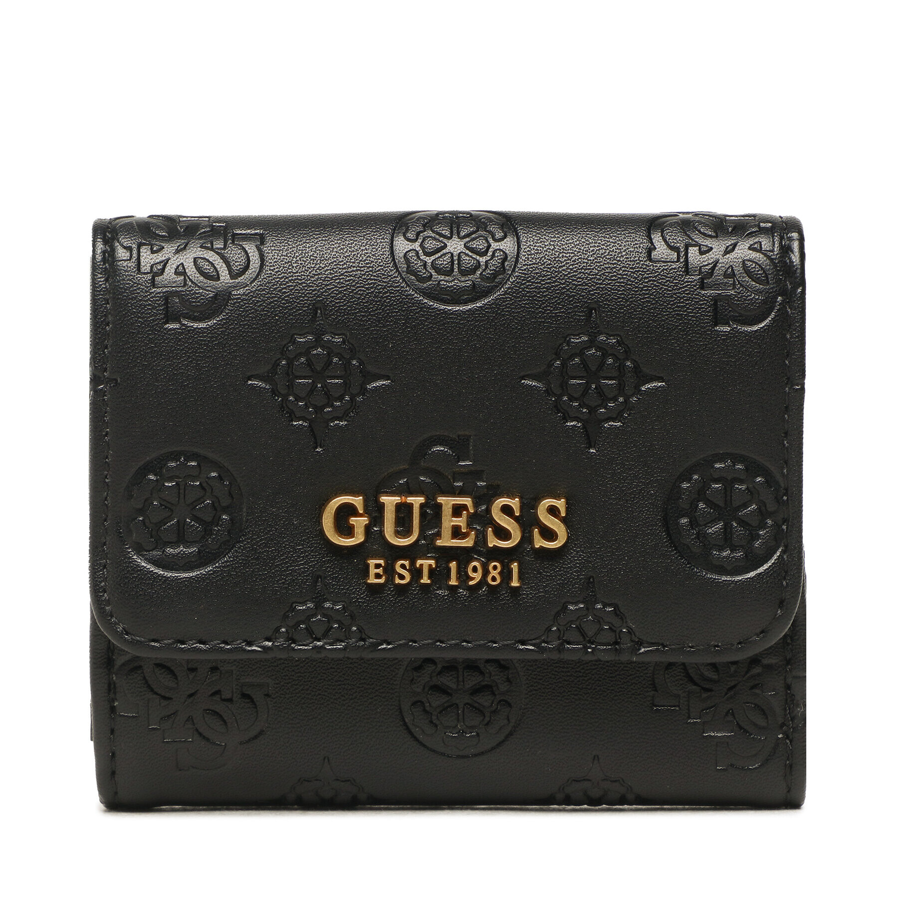 Guess Малък дамски портфейл Geva SWPD89 59440 Черен - Pepit.bg