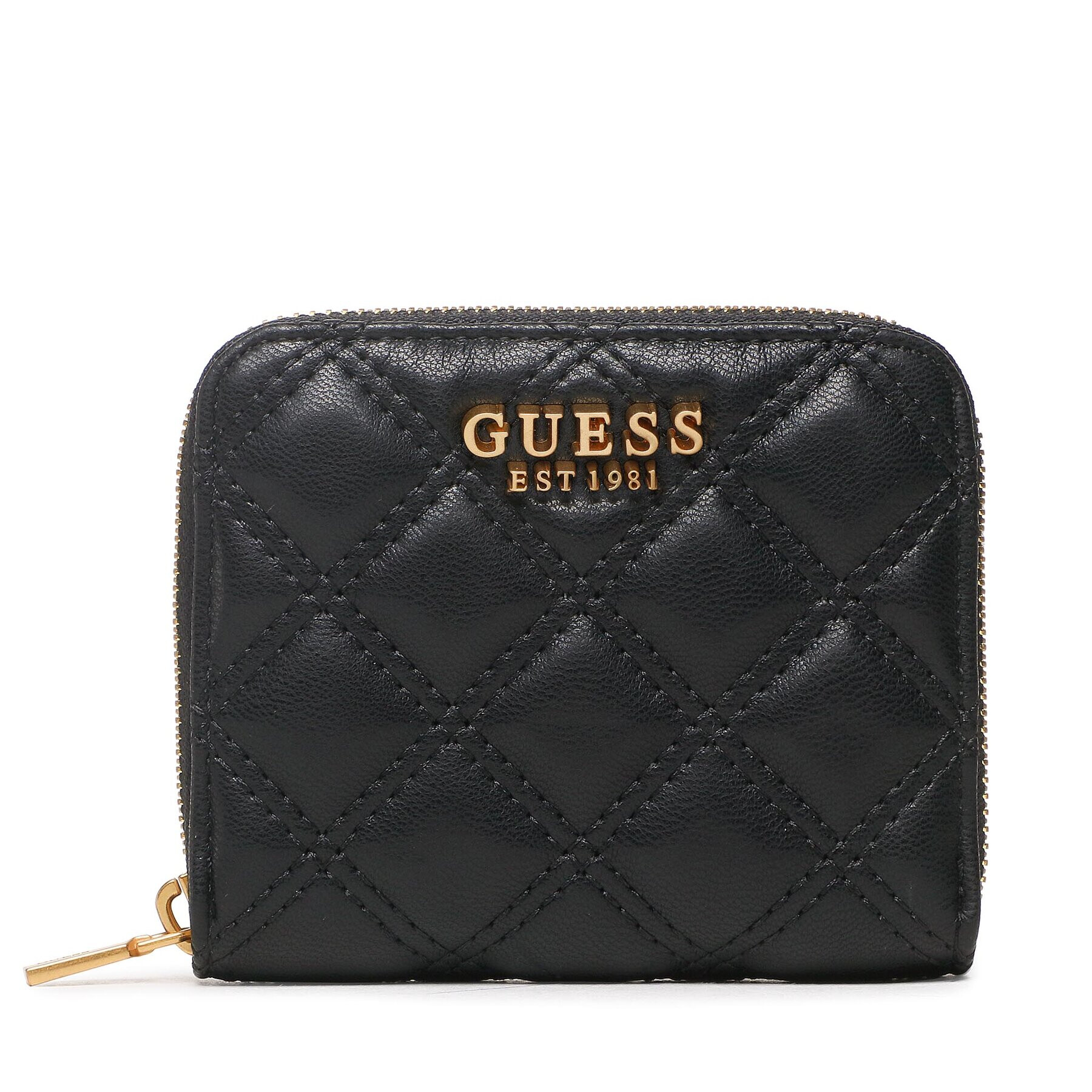 Guess Малък дамски портфейл Giully (QO) Slg SWQA87 48370 Черен - Pepit.bg