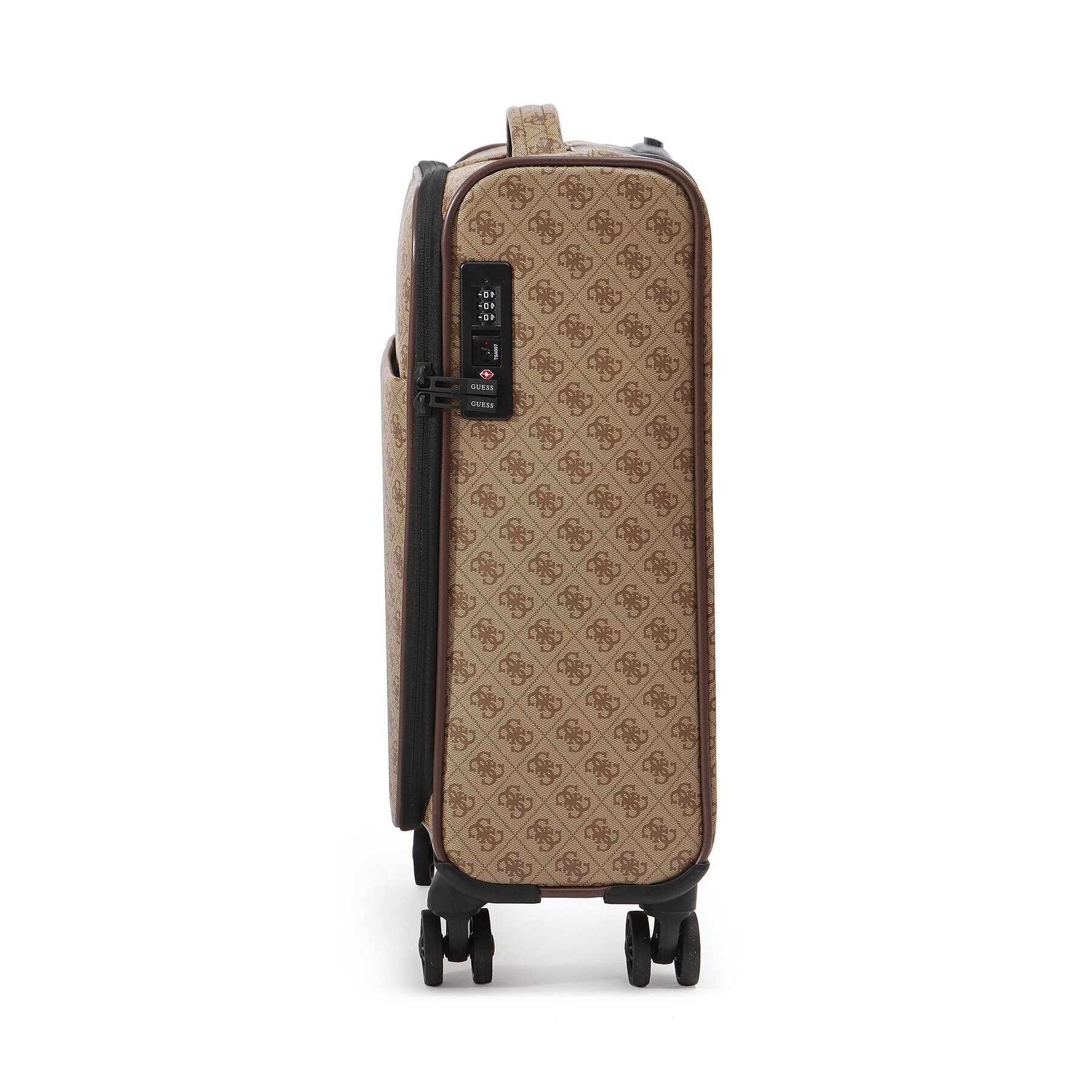 Guess Среден текстилен куфар TMVZLS P3301 Кафяв - Pepit.bg