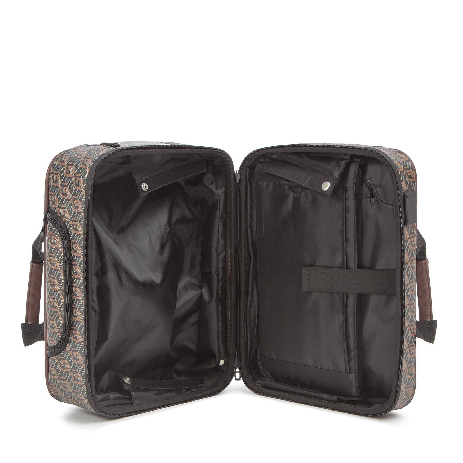 Guess Малък твърд куфар Ederlo Travel TMEDER P3243 Черен - Pepit.bg