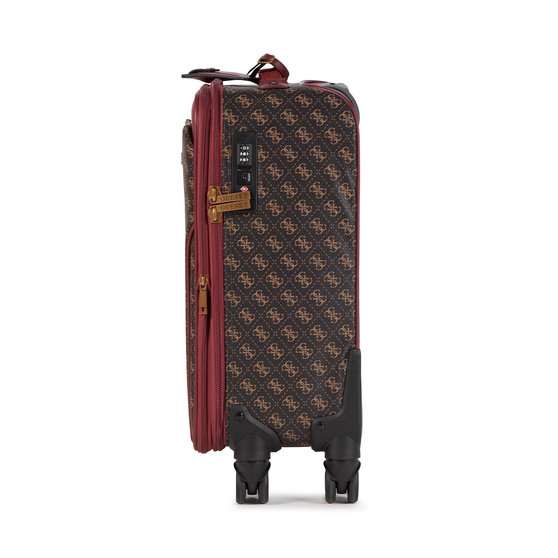 Guess Малък твърд куфар Izzy (Q) Travel TWQ865 49830 Черен - Pepit.bg