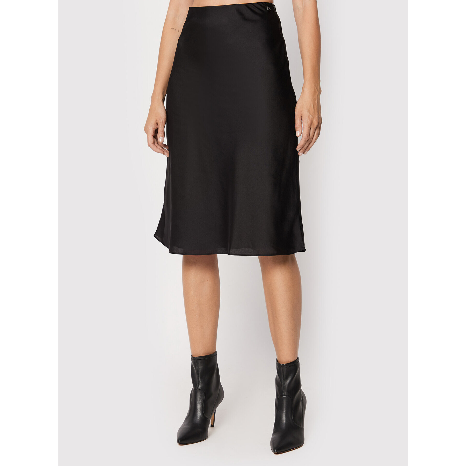 Guess Миди пола W2YD25 WD8G2 Черен Regular Fit - Pepit.bg