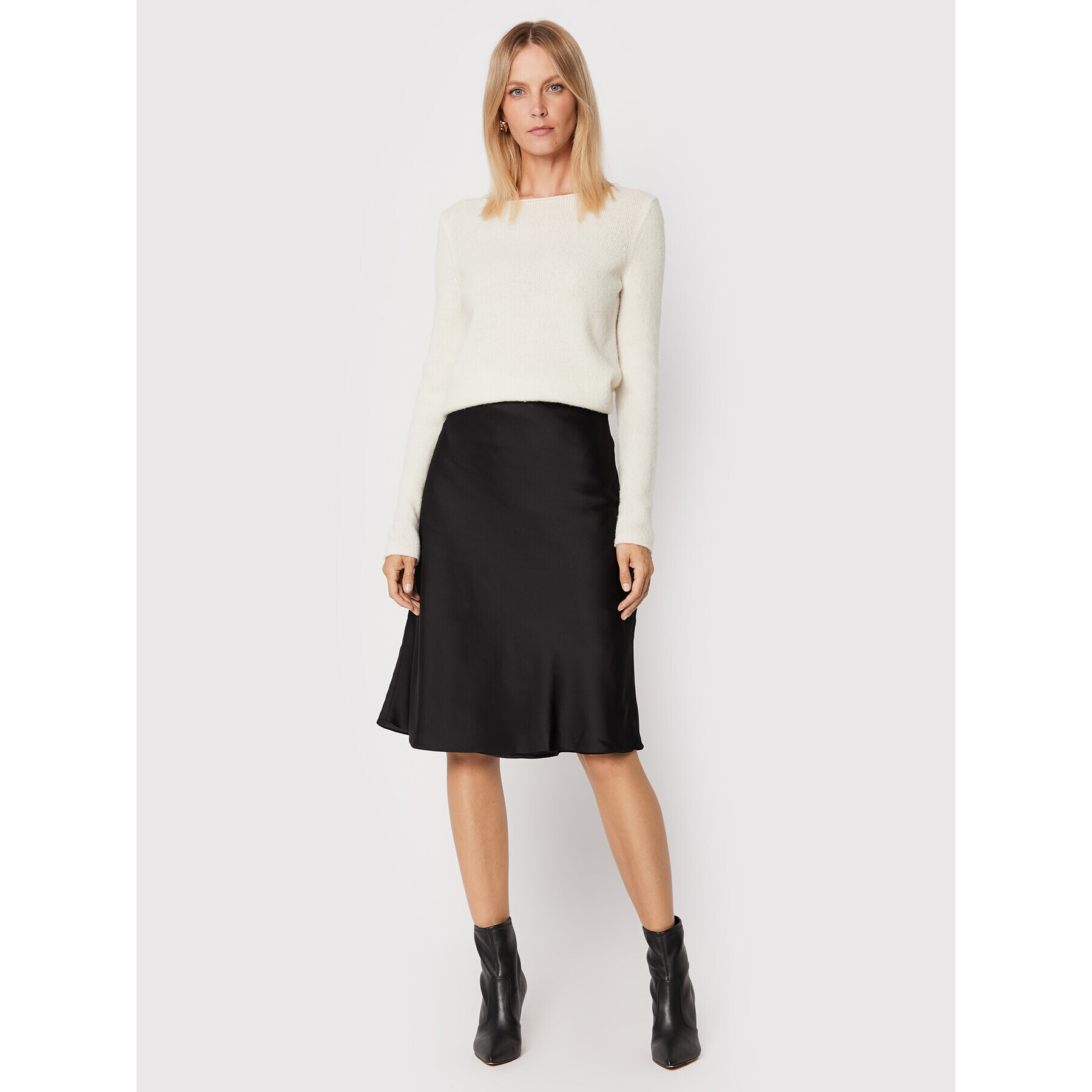Guess Миди пола W2YD25 WD8G2 Черен Regular Fit - Pepit.bg