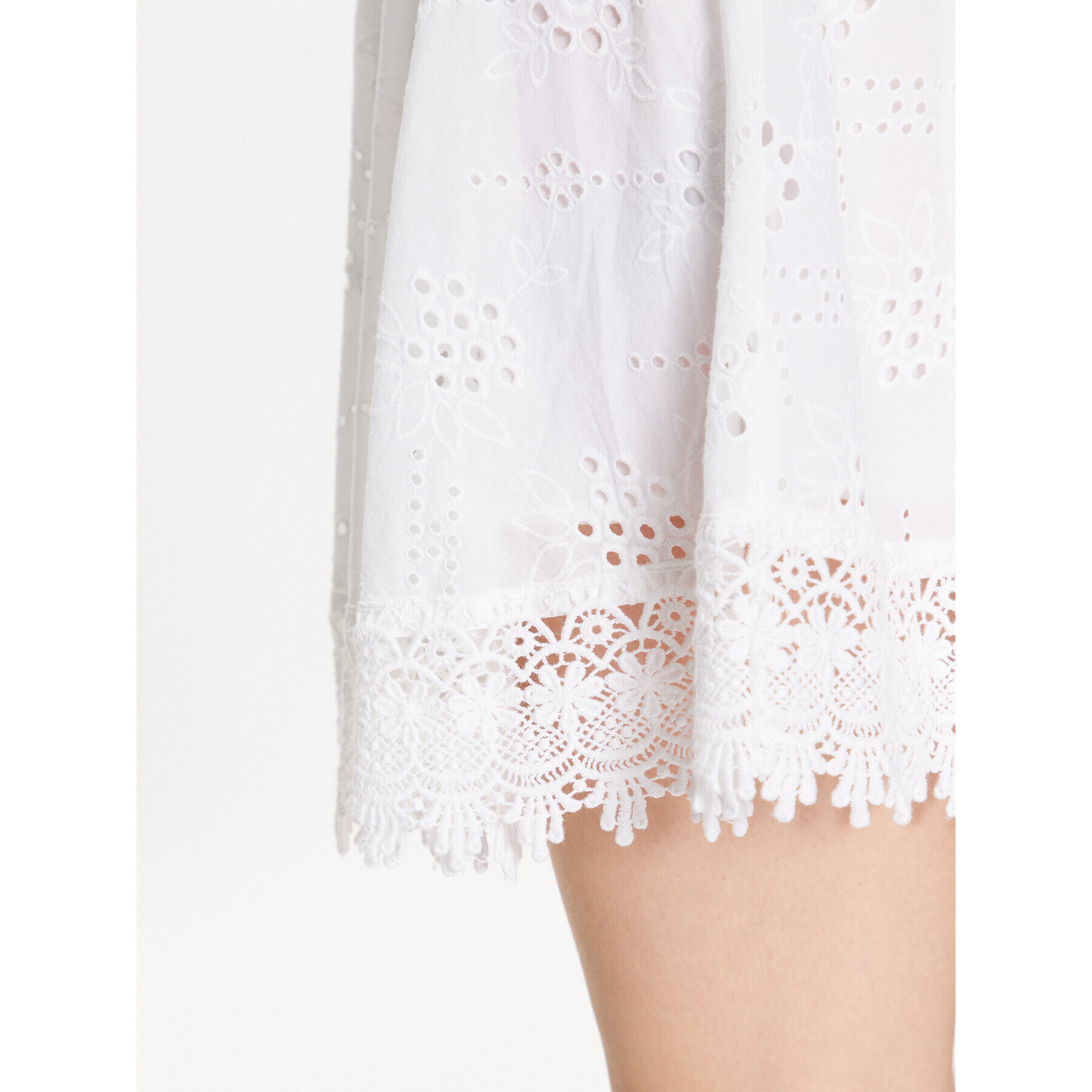 Guess Мини пола Peggy W3GD0I WFG40 Бял Regular Fit - Pepit.bg