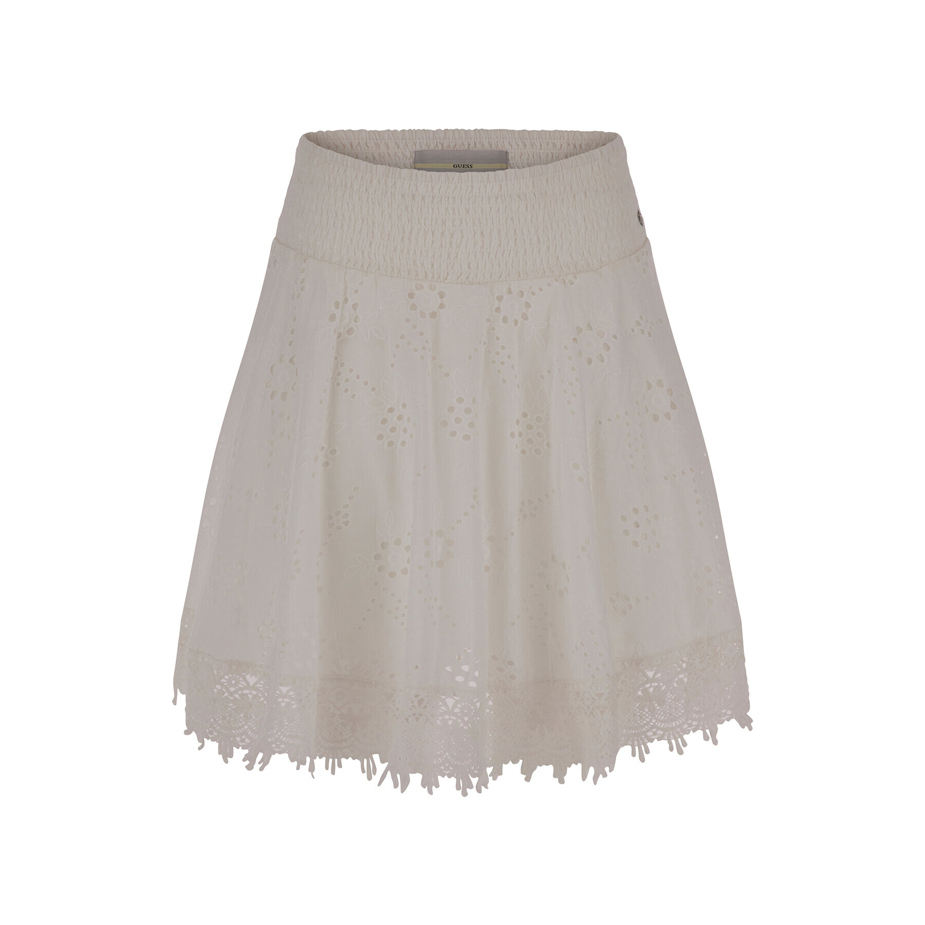Guess Мини пола Peggy W3GD0I WFG40 Бял Regular Fit - Pepit.bg