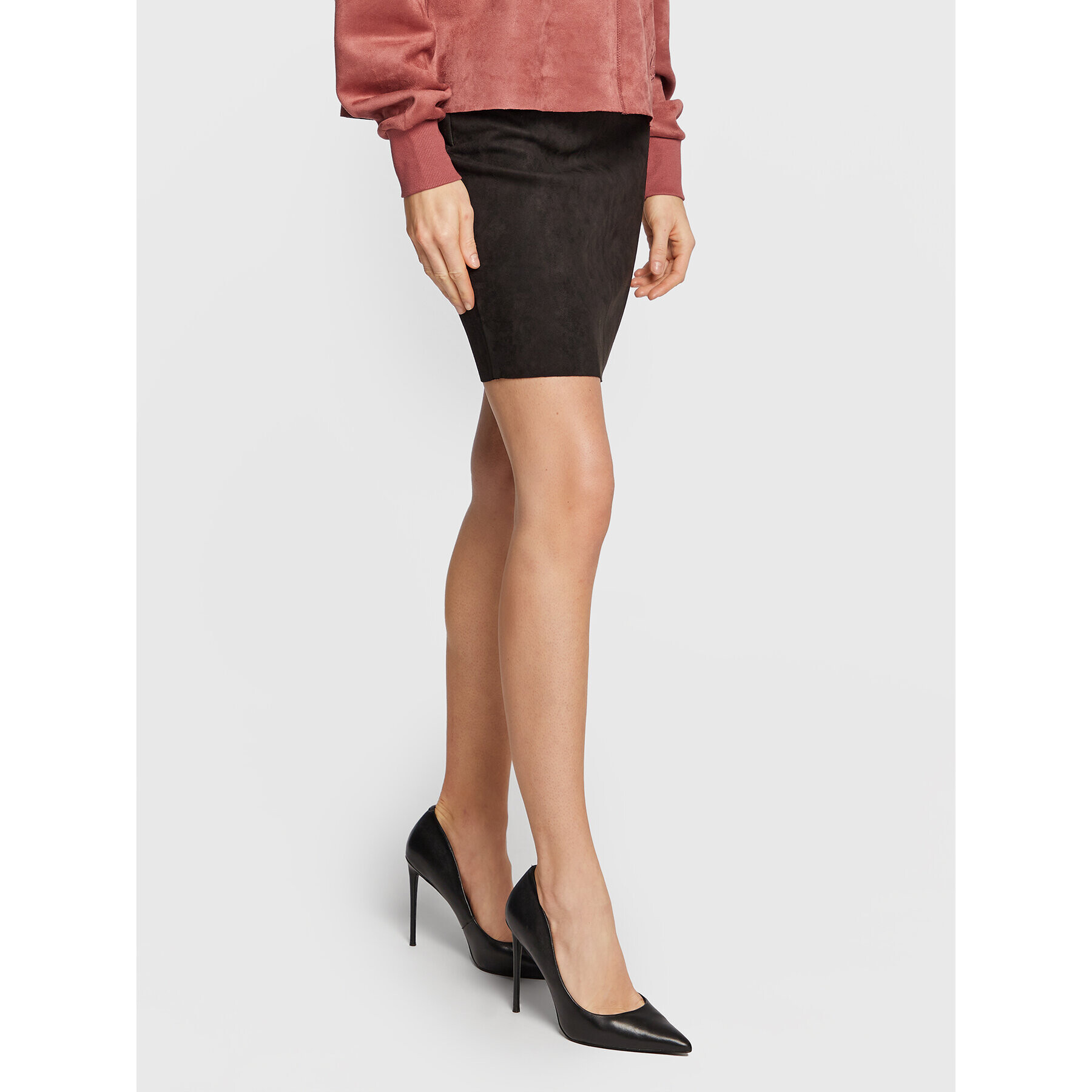 Guess Мини пола Tamara W2BD47 KAUJ2 Черен Slim Fit - Pepit.bg