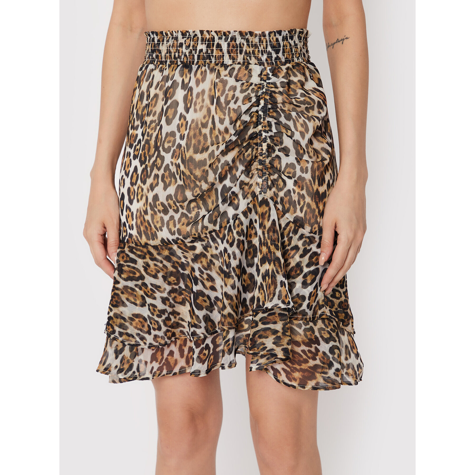 Guess Мини пола W2YD38 WEL02 Бежов Regular Fit - Pepit.bg