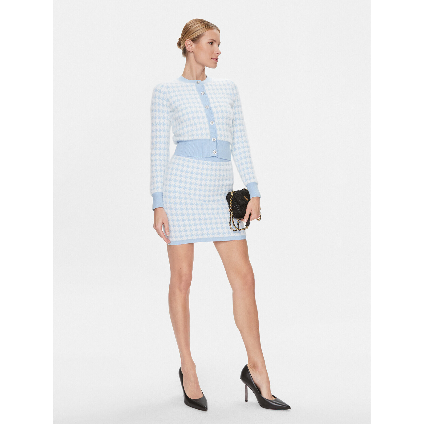 Guess Мини пола W4RD65 Z3DA0 Син Regular Fit - Pepit.bg