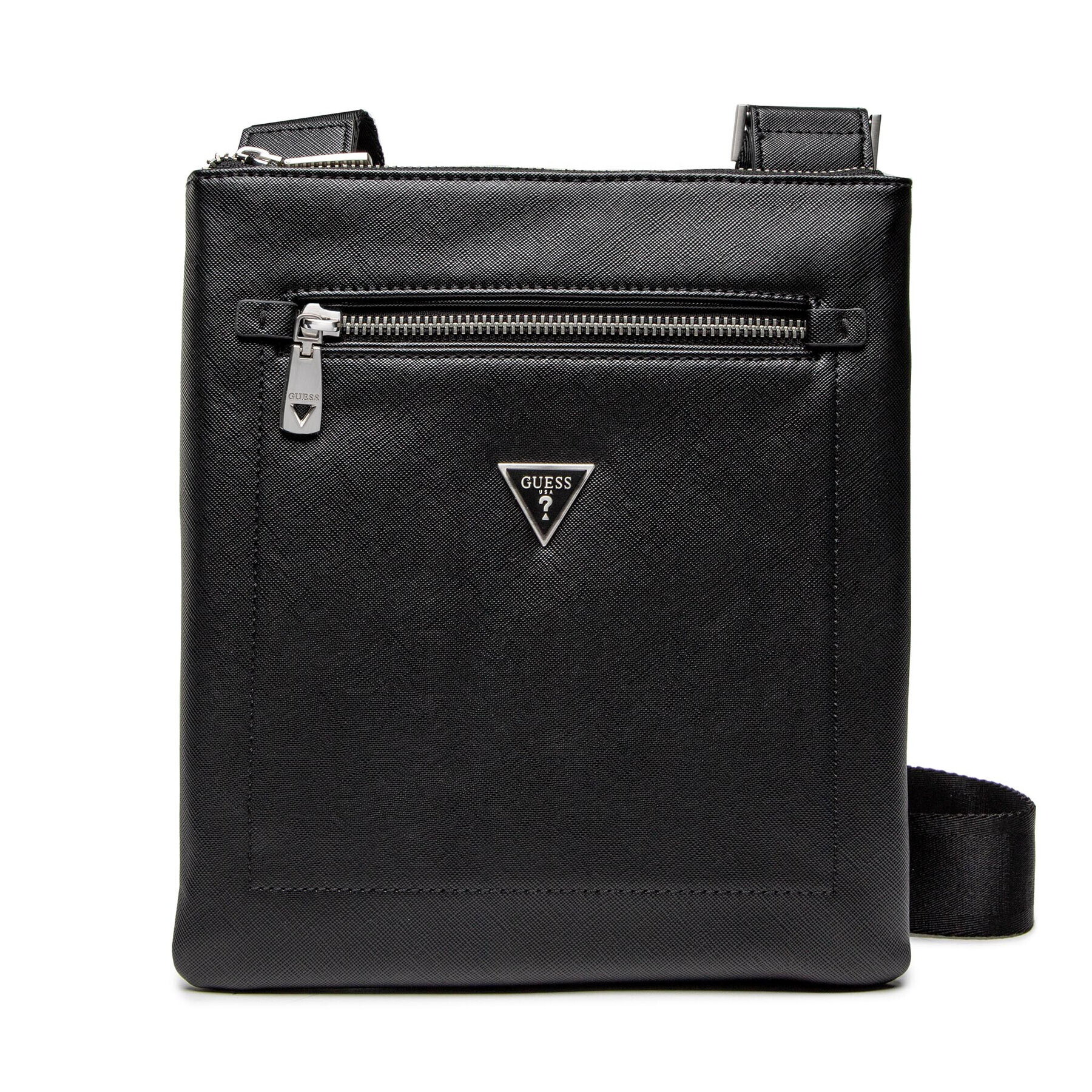 Guess Мъжка чантичка Certosa Saffiano HMCERT P2291 Черен - Pepit.bg