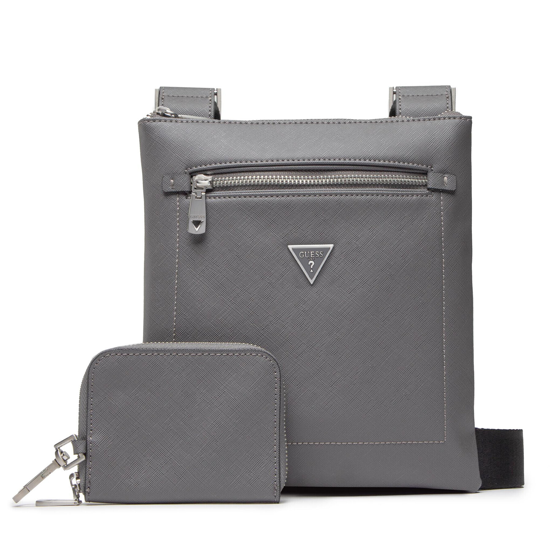 Guess Мъжка чантичка Certosa Saffiano HMCERT P2291 Сив - Pepit.bg