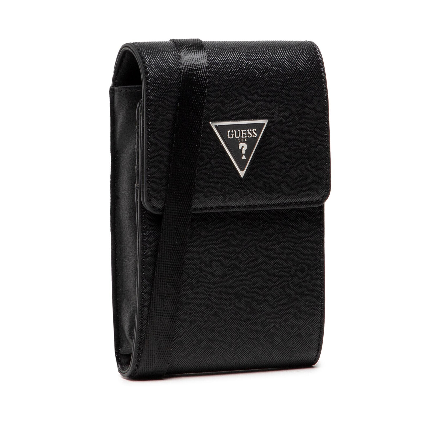 Guess Мъжка чантичка Certosa Smart Badge Holder HMECRT P2185 Черен - Pepit.bg