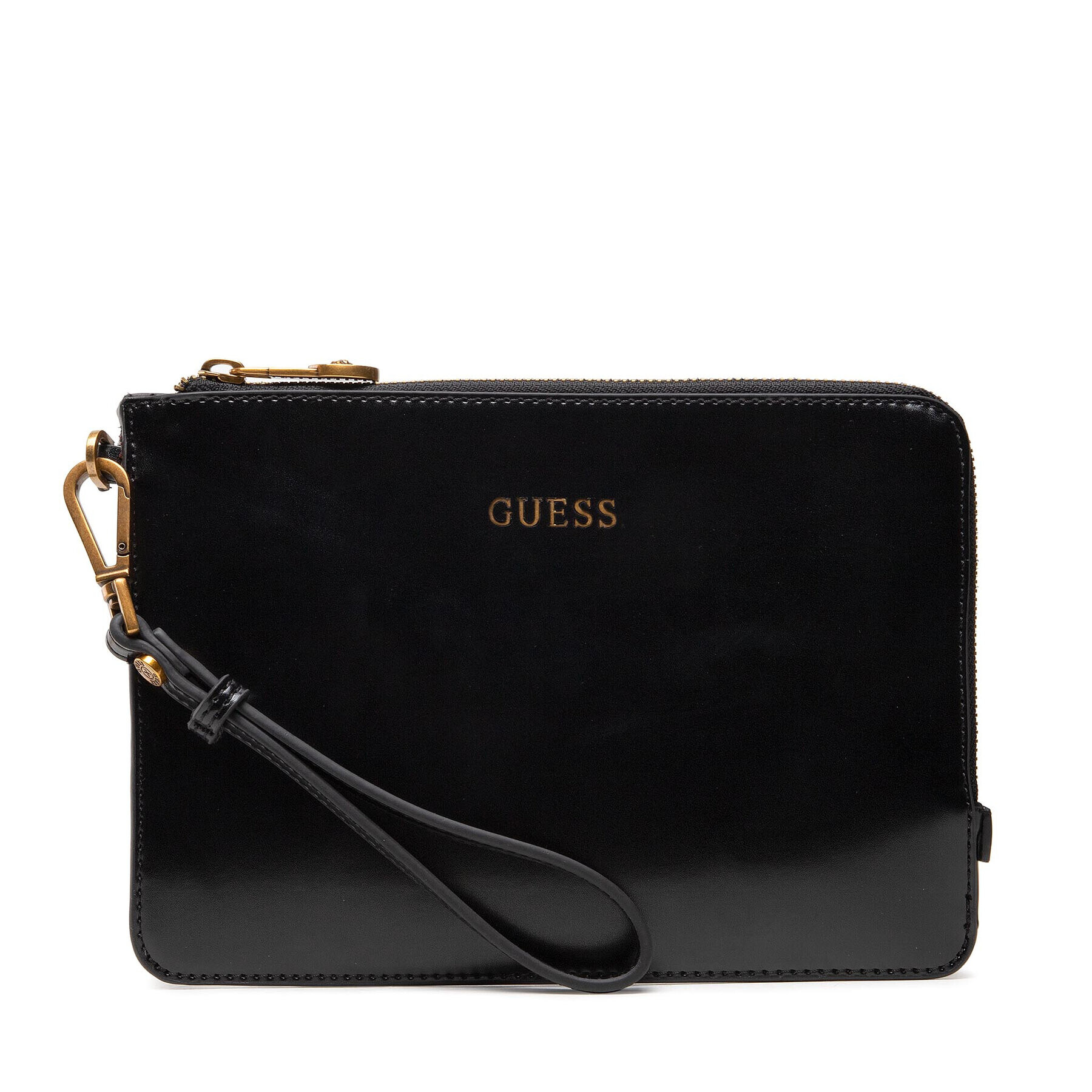 Guess Мъжка чантичка Evening Flat Clutch HMEVNG P2186 Черен - Pepit.bg