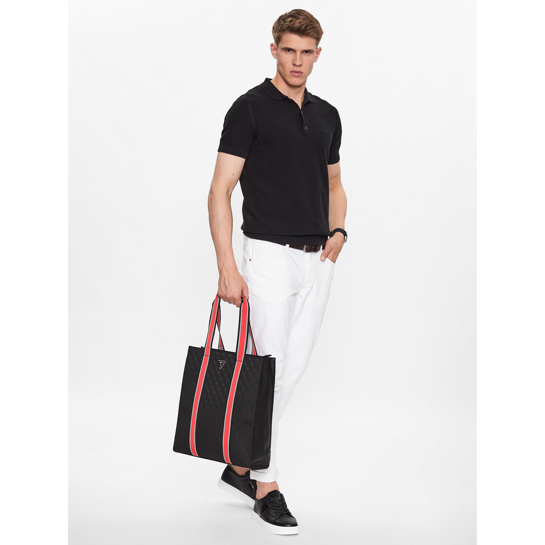 Guess Мъжка чантичка HMVJAC P3246 Черен - Pepit.bg