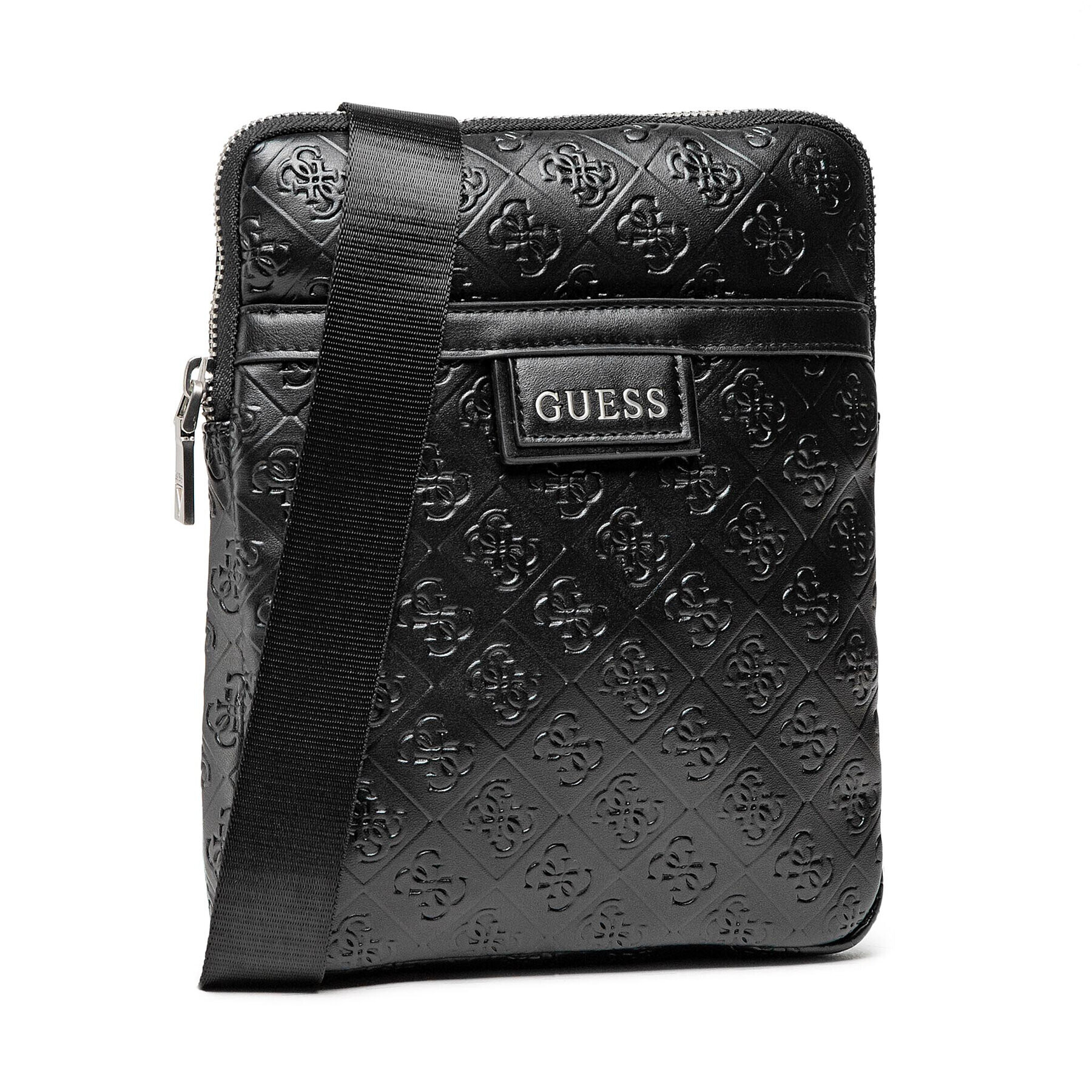 Guess Мъжка чантичка Vezzola (4G Embossed) HMVEZE P1323 Черен - Pepit.bg